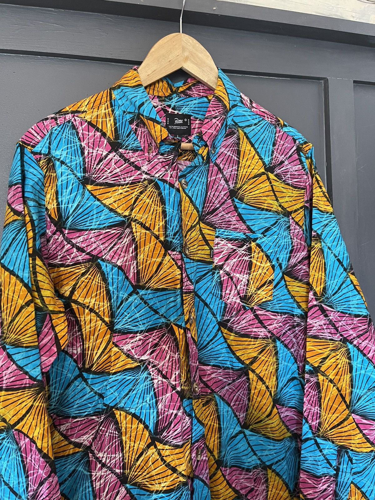 Patta Patta multicoloured acid cotton shirt Size US L / EU 52-54 / 3 - 4 Thumbnail