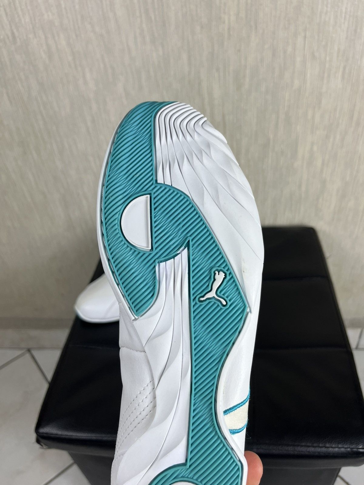 Puma × Vintage Vintage Puma y2k leather velcro shoes low sneakers speed cat Size US 8.5 / EU 41-42 - 18 Thumbnail