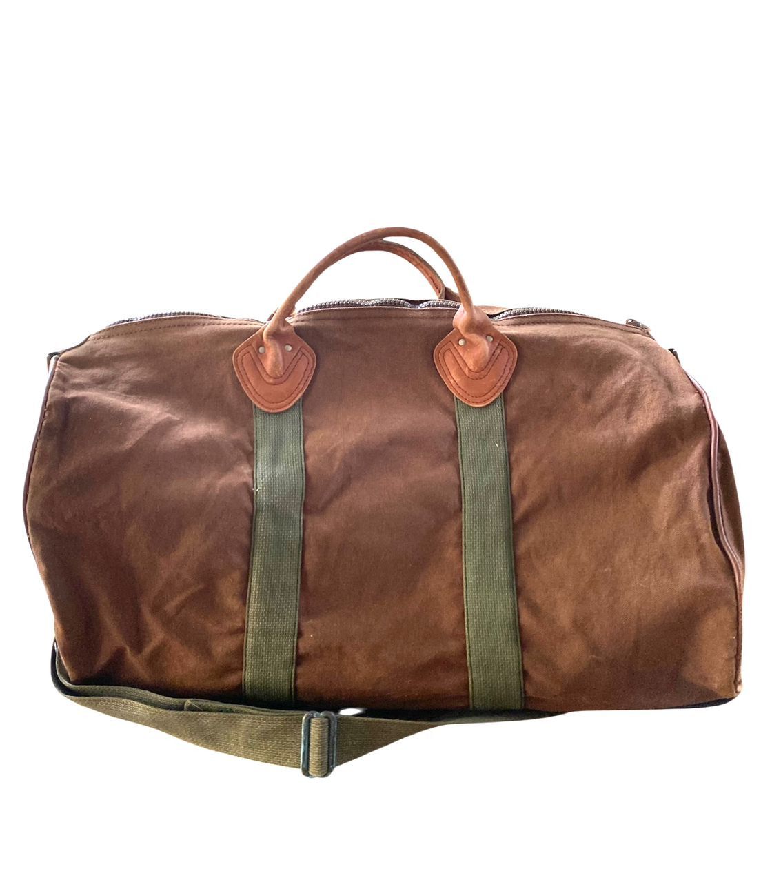 L.L. Bean 🔥1970s L.L.BEAN Zipper Duffel Bag V Dark Brown Size ONE SIZE - 1 Thumbnail