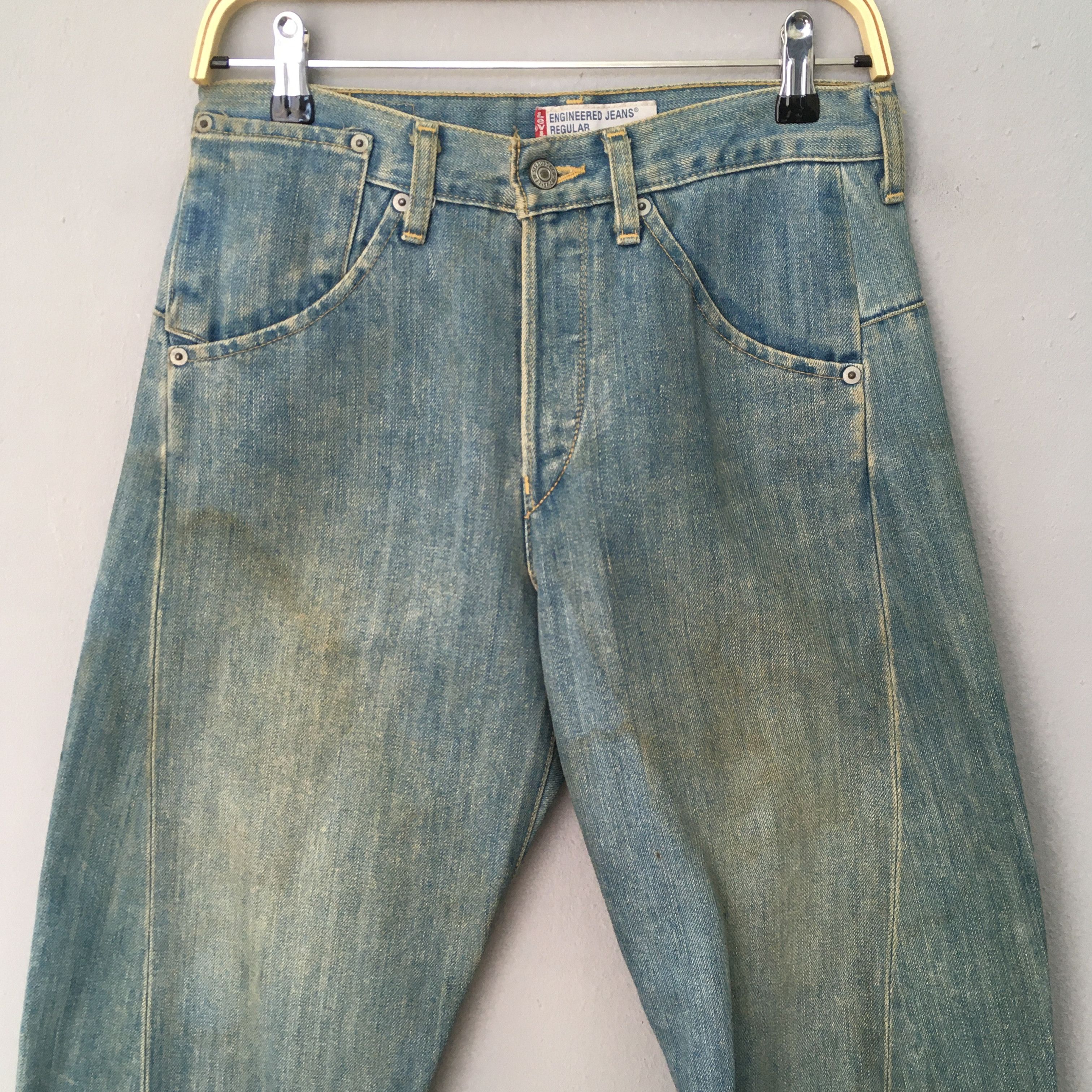 Levi's Size 28x30.5 Vintage Y2K Levis Engineered Dirty Jeans S1482 Size US 28 / EU 44 - 2 Thumbnail