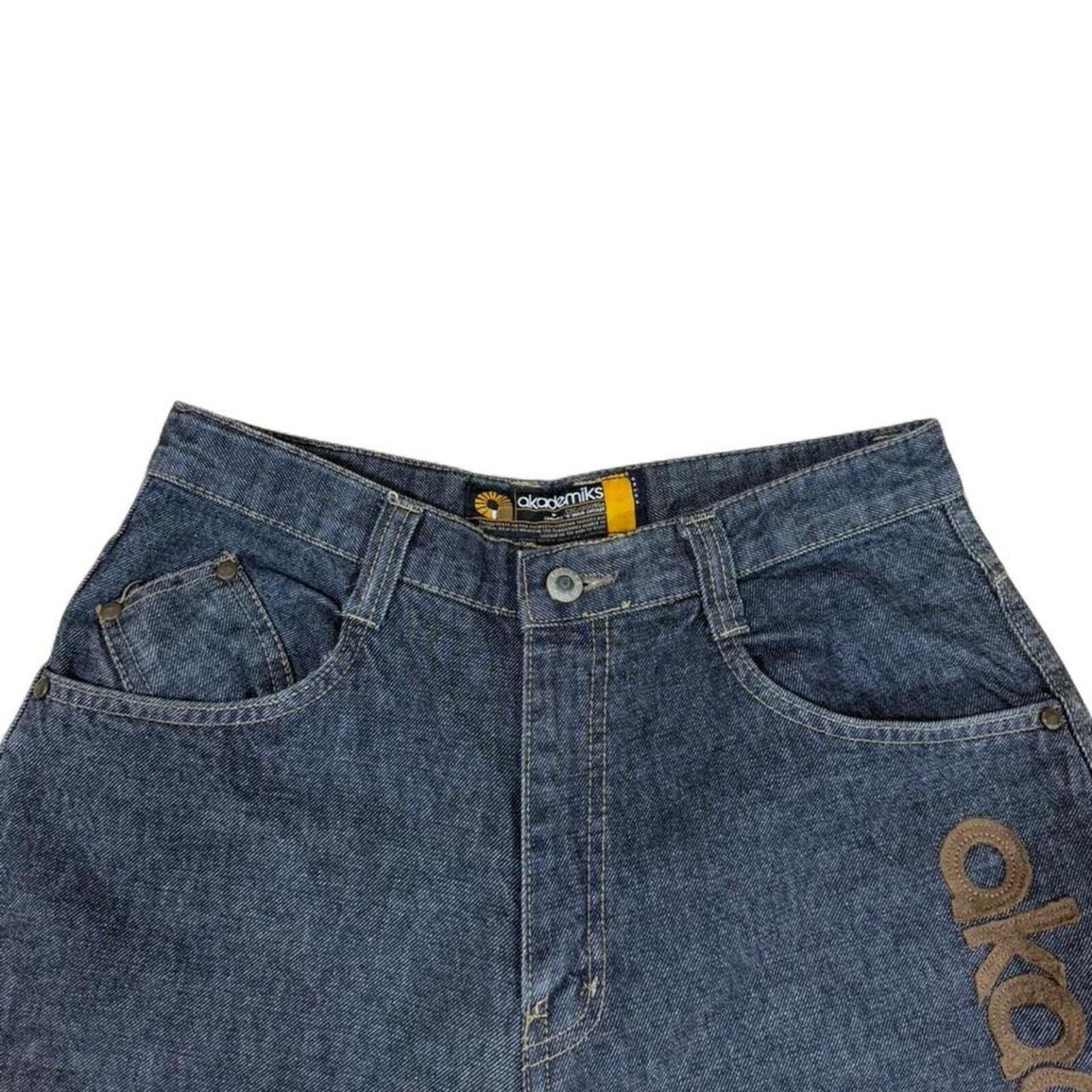Akademiks Akademiks y2k style denim jeans with unique style Size US 29 - 6 Thumbnail