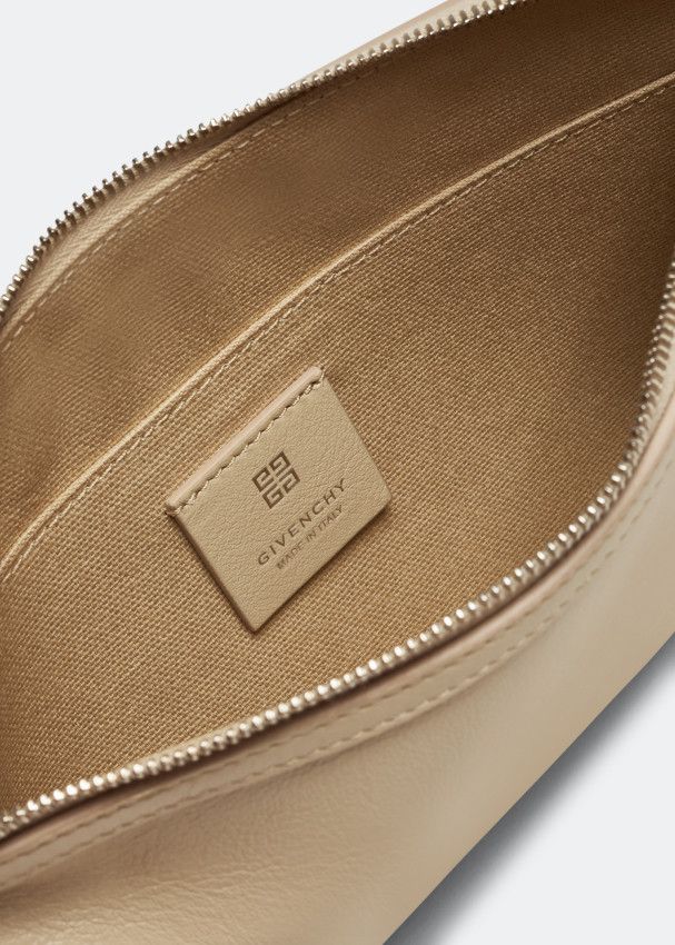 Givenchy o1srvl11e1224 Size: OS/Voyou Zipped Pouch in Beige Size ONE SIZE - 4 Thumbnail
