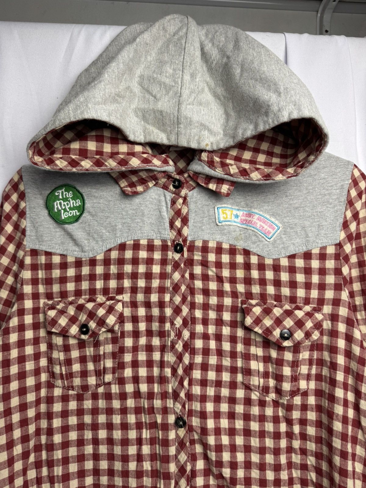 Beauty Beast × Hysteric Glamour × Japanese Brand Japanese Snapy Hybrid Button Shirt Hoodie Size US M / EU 48-50 / 2 - 3 Thumbnail