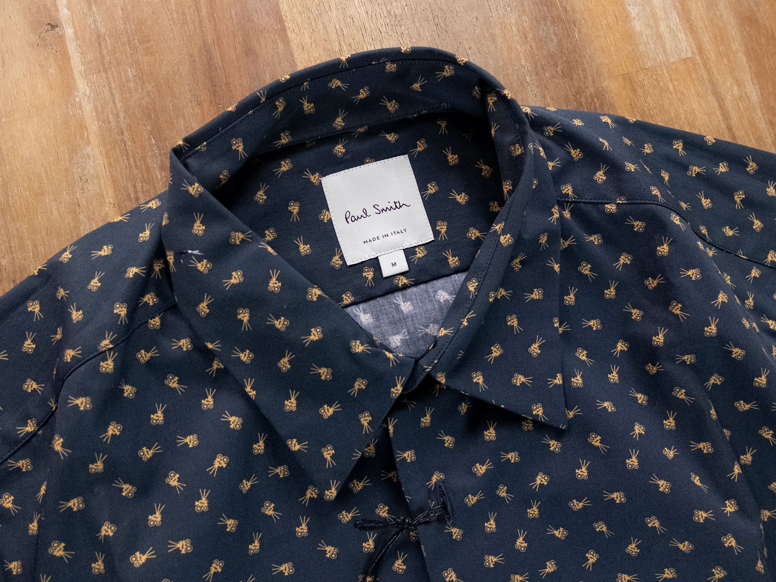 Paul Smith PAUL SMITH mainline navy blue film camera motif shirt Medium Size US M / EU 48-50 / 2 - 4 Thumbnail