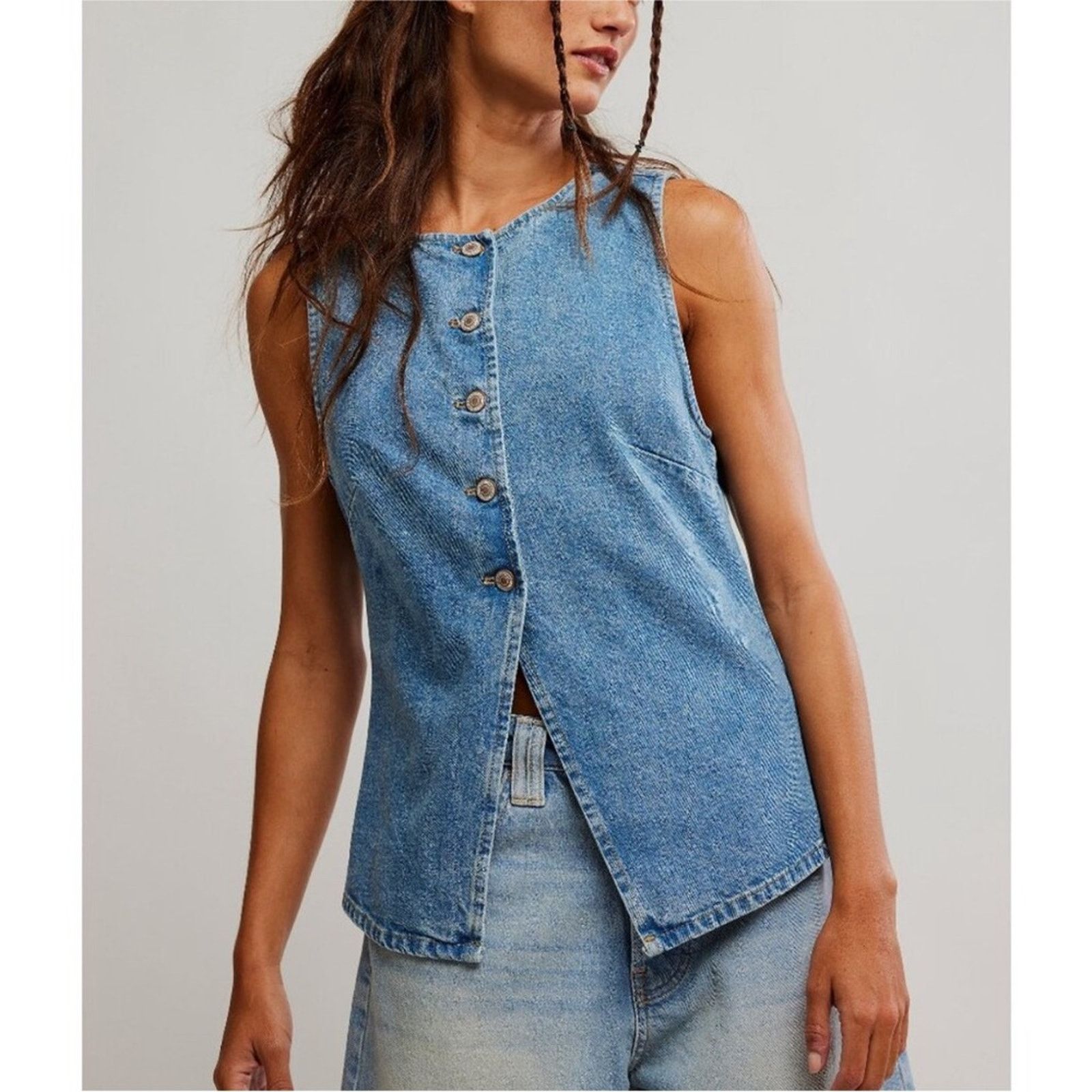 Free People 🎉LAST PIECE🎉FREE PEOPLE We The Free AimeeVest Size XS / US 0-2 / IT 36-38 - 1 Thumbnail