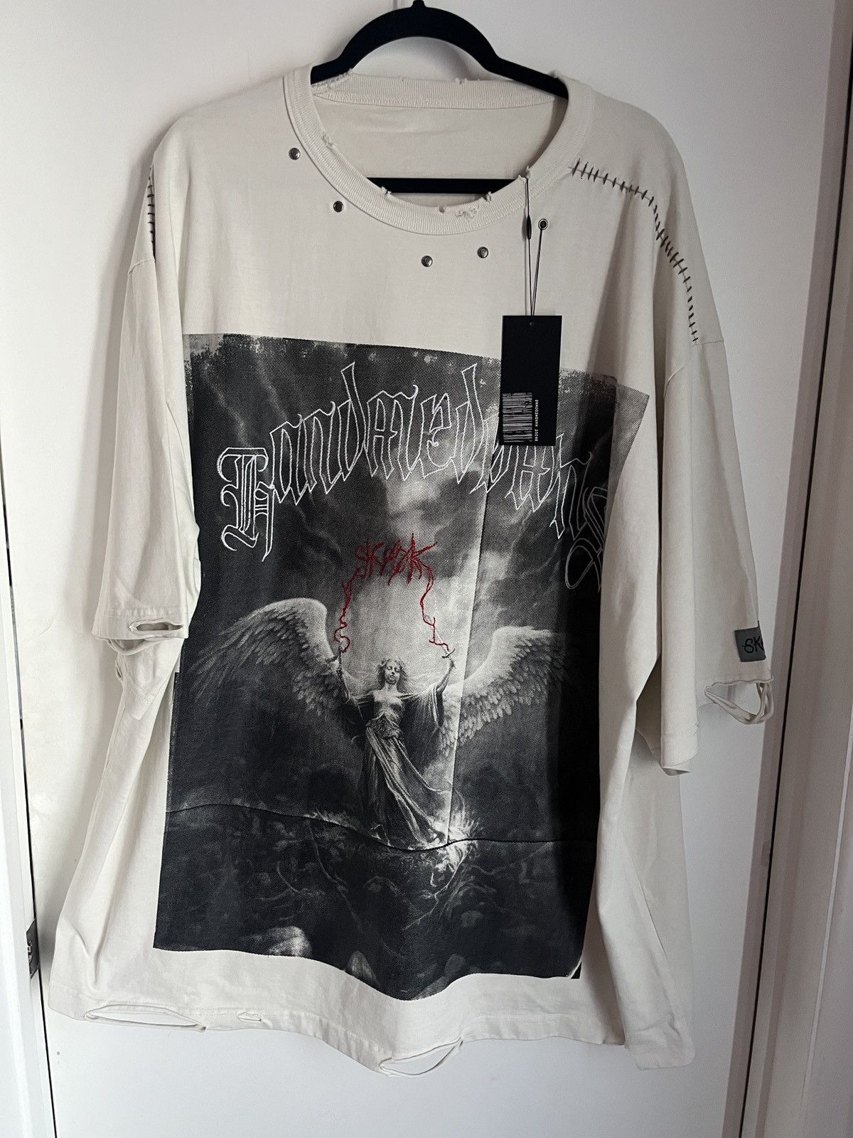 Korean Streetwear Skoot Unisex Oversize Torment T-Shirt 2