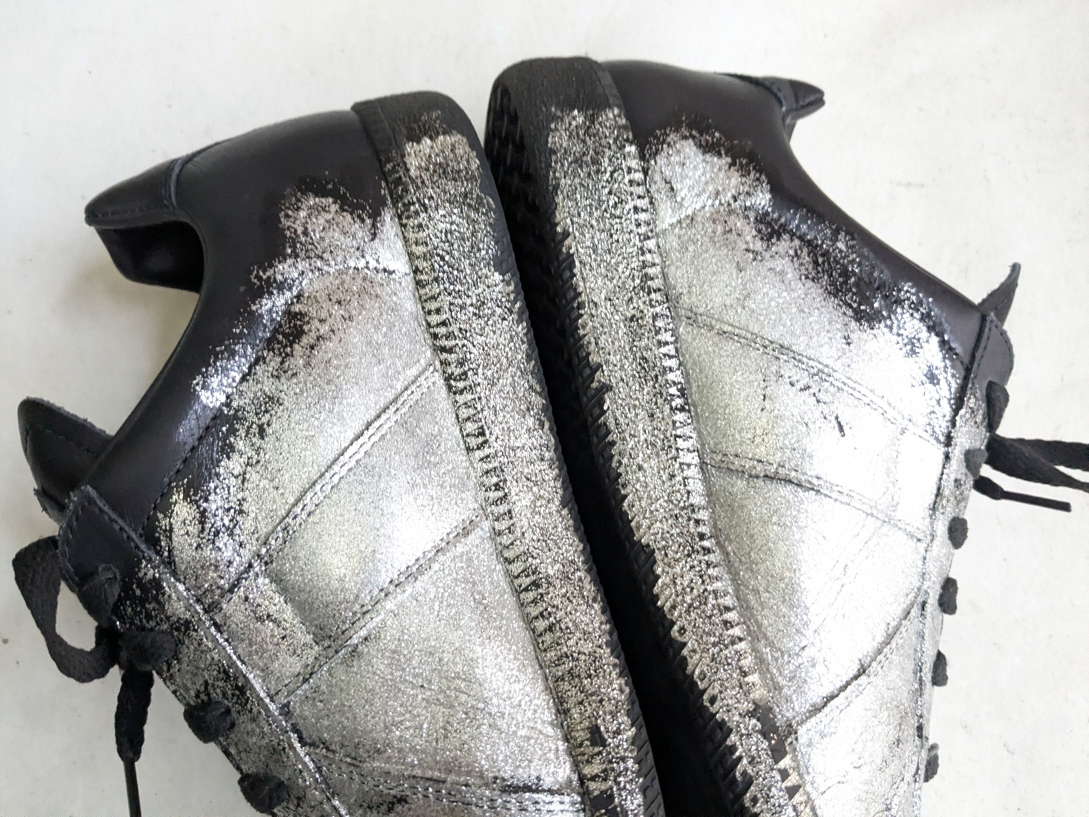 Maison Margiela Maison Margiela Replica GAT Black Silver 9 42 Low Tops Size US 9 / EU 42 - 11 Thumbnail