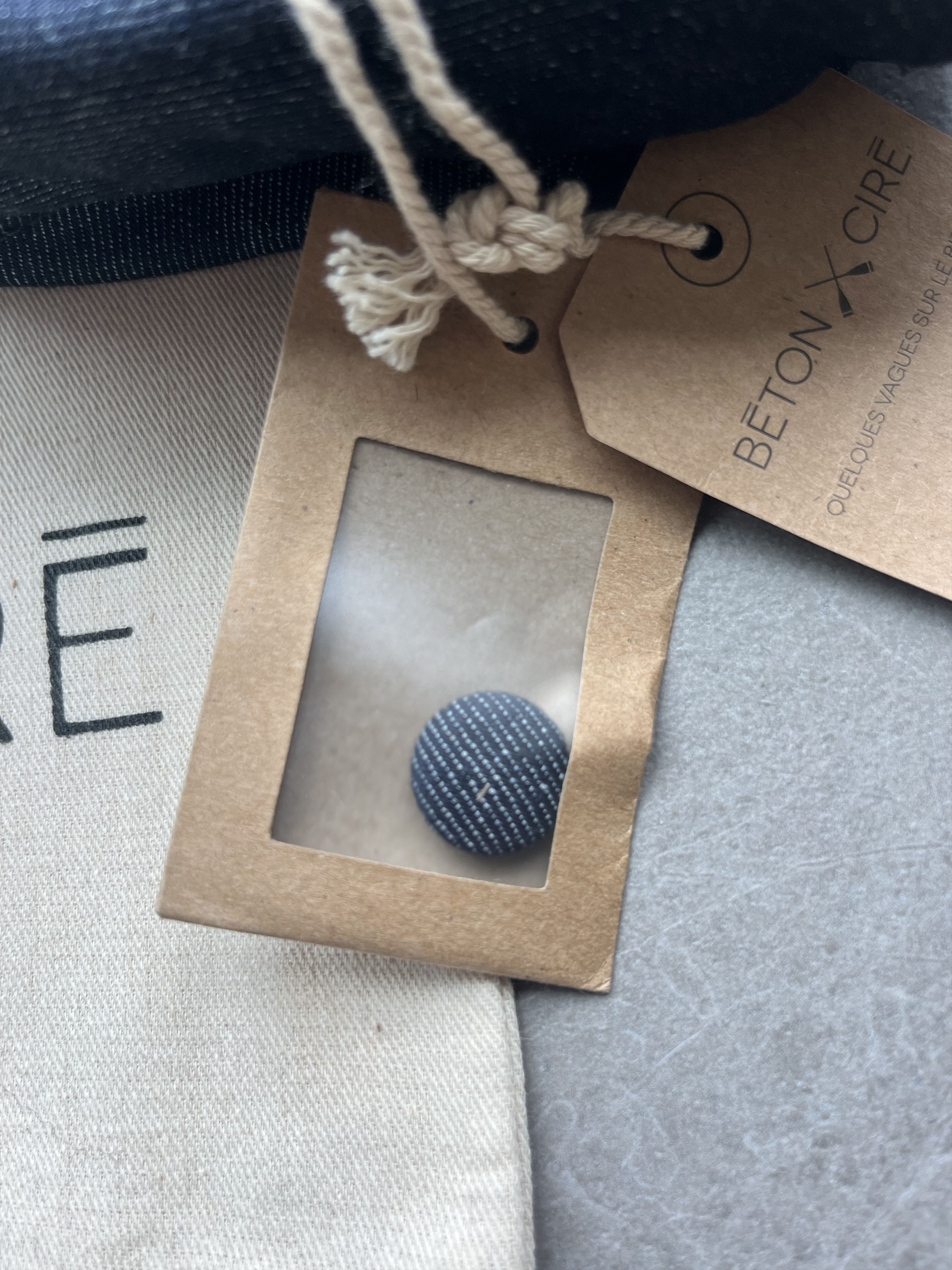BETON CIRE Beton Cire Miki Pompon Denim Brut Hat with Removable PomPon Size ONE SIZE - 13 Thumbnail
