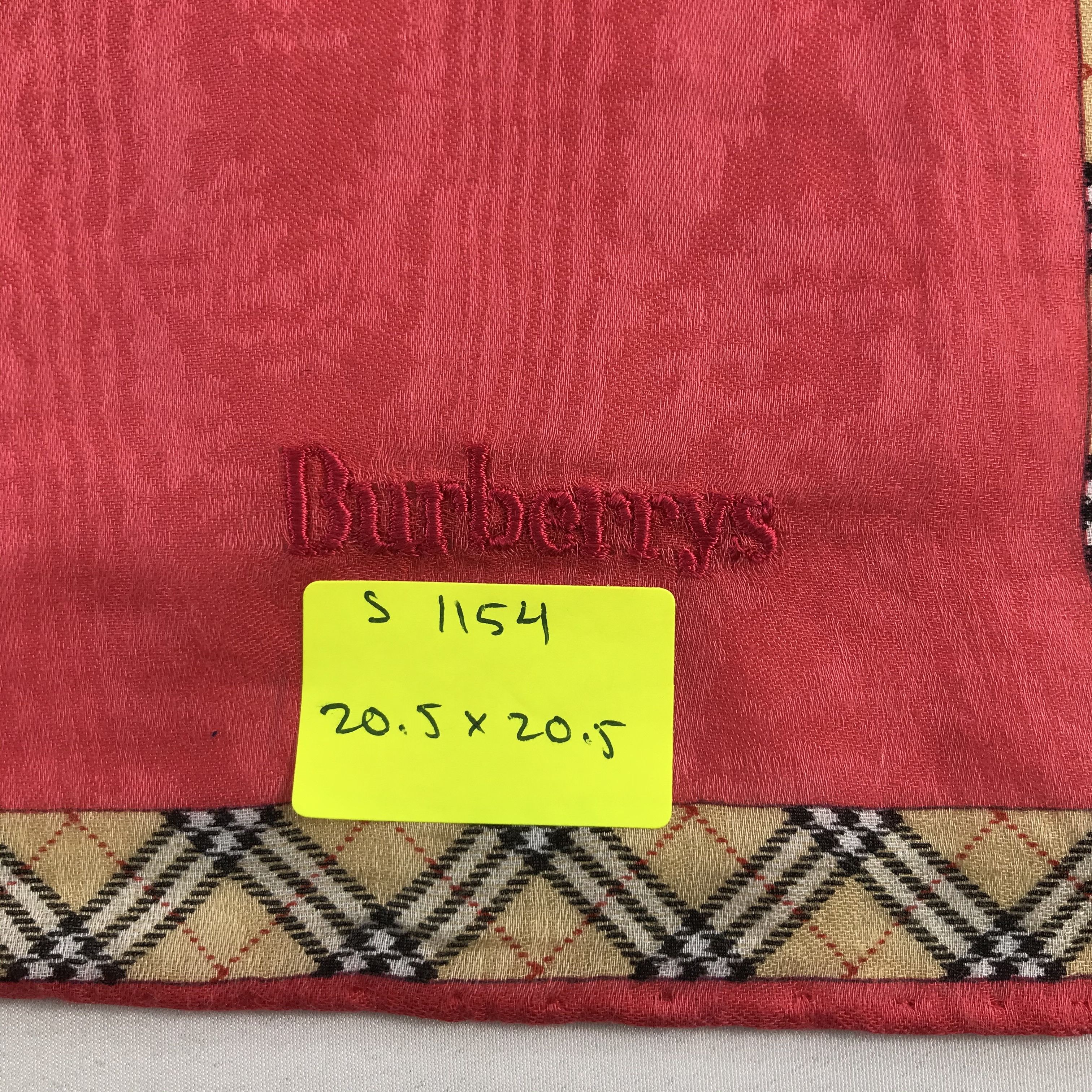 Burberry × Vintage Burberry Bandana / Handkerchief / Neckerchief - S1154 Size ONE SIZE - 5 Thumbnail