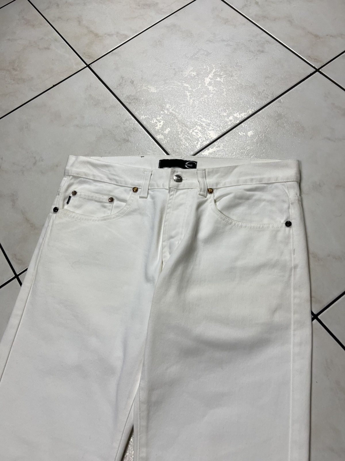 Roberto Cavalli Vintage Just Roberto Cavalli archive white denim jeans pants Size US 32 / EU 48 - 3 Thumbnail