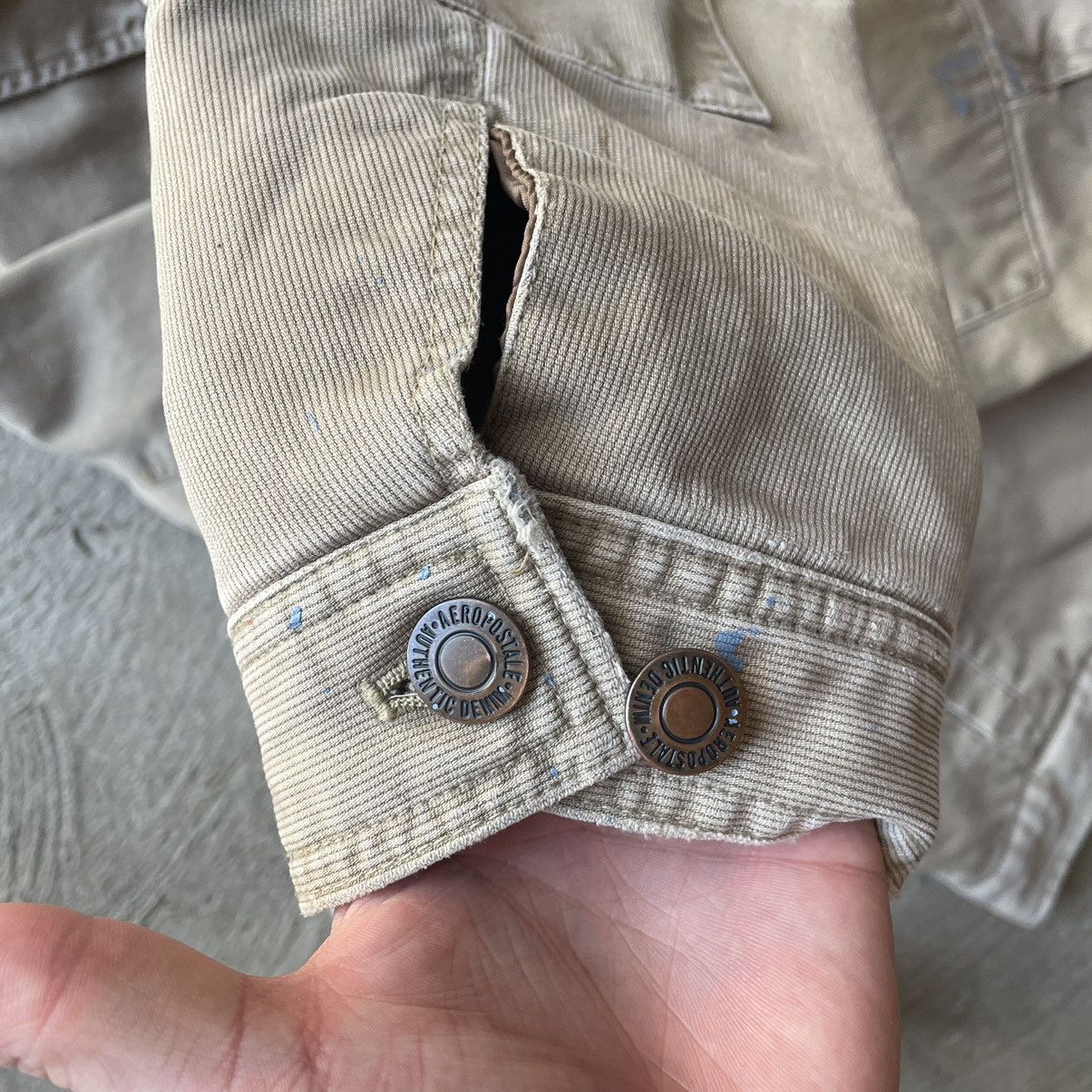 Vintage Vintage Sunfaded Detroit Work Jacket Paint splatter Size US L / EU 52-54 / 3 - 11 Thumbnail