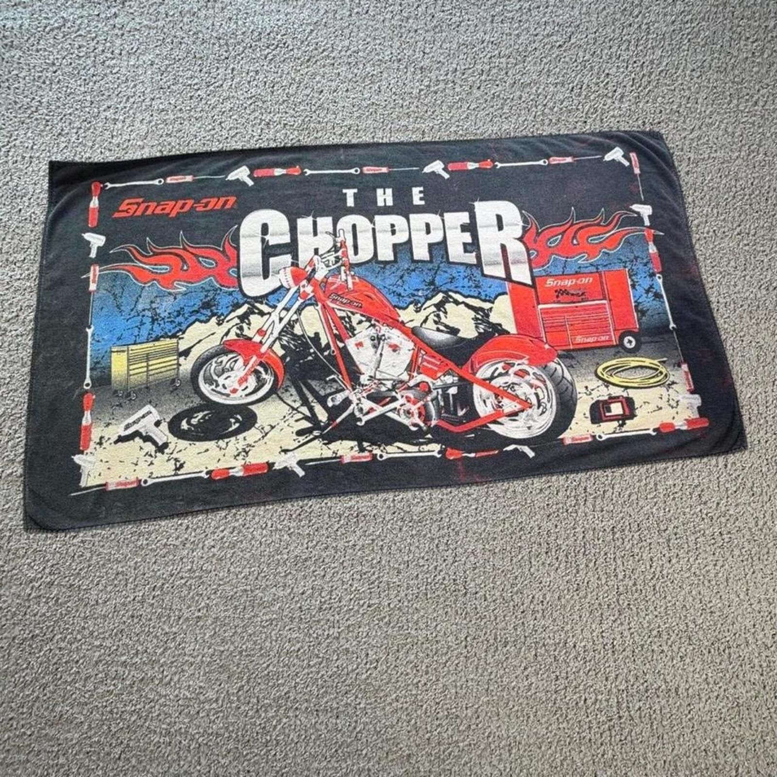 Other Vintage Snap-on The Chopper Motorcycle Beach Towel Garage Size ONE SIZE - 1 Thumbnail