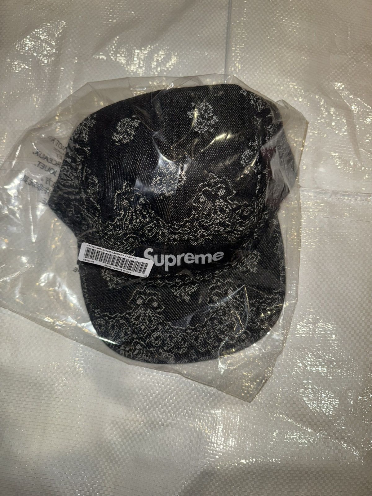 Supreme Supreme Bandana Jacquard Denim Camp Cap Size ONE SIZE - 3 Thumbnail
