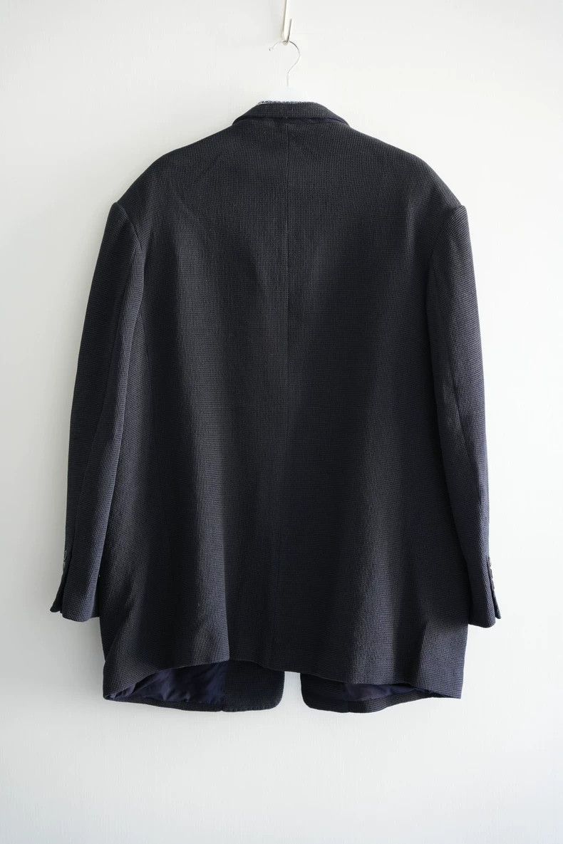 Yohji Yamamoto Yohji Yamamoto size m 95aw Blue and white braided collar su Size 38R - 2 Thumbnail
