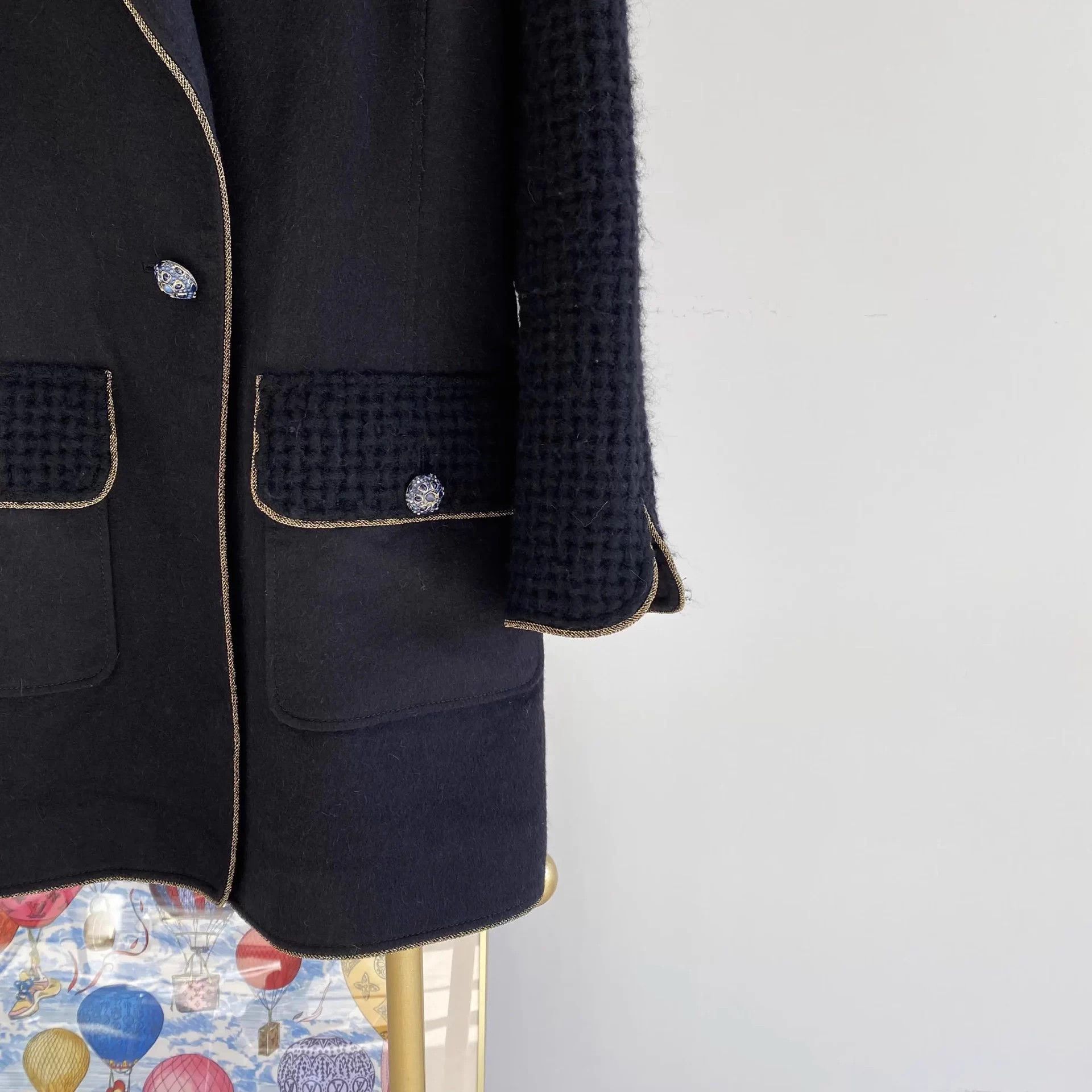 Chanel Chanel Women's Black Wool Salzburg Jacket 40 Size M / US 6-8 / IT 42-44 - 5 Thumbnail