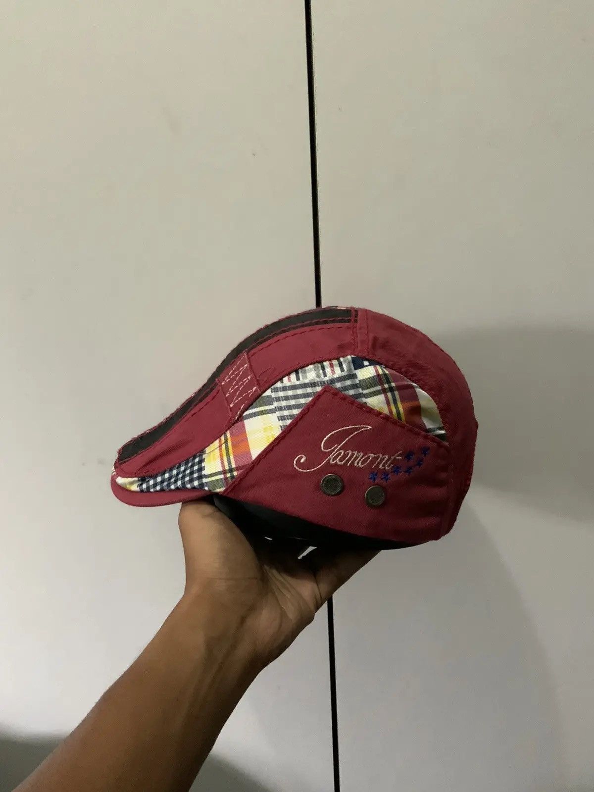 If Six Was Nine Patchwork Boro Sashiko Streetwear Beretta Flat Hat Size ONE SIZE - 13 Thumbnail
