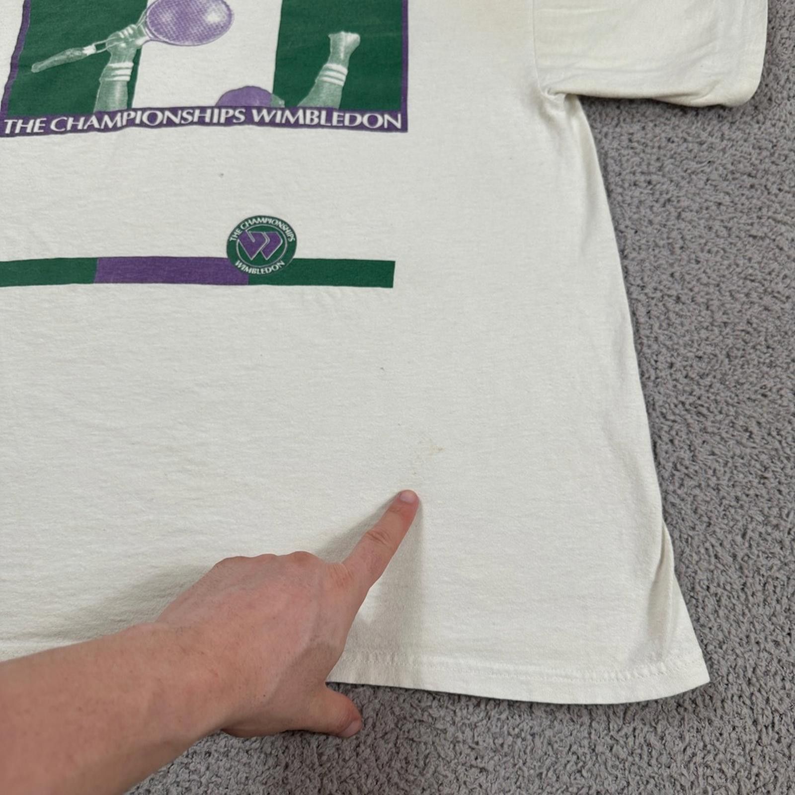 Other Vintage Wimbledon The Championships Tennis T Shirt Men XL Size US XL / EU 56 / 4 - 7 Thumbnail