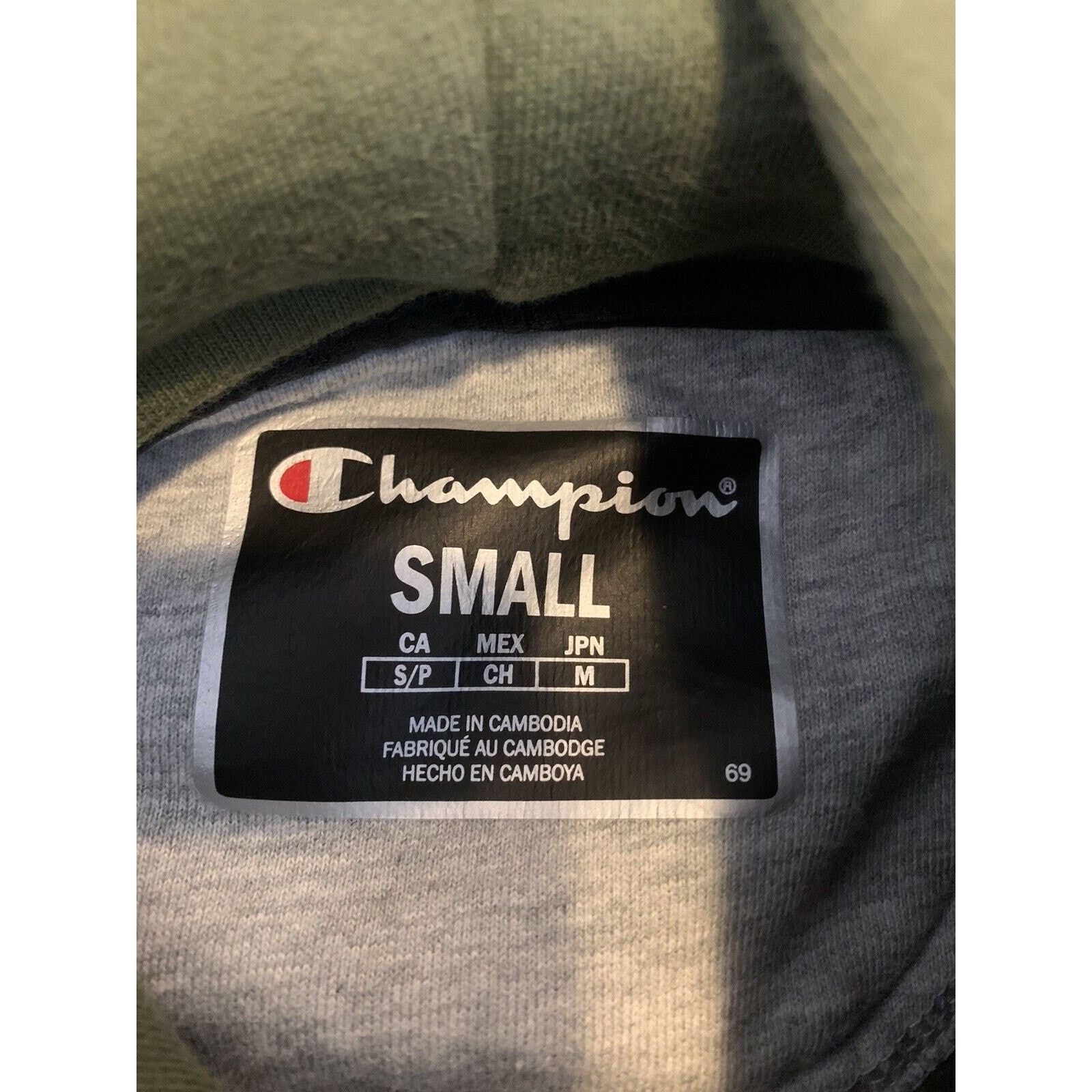 Champion Champion Mens Small Reverse Weave Hoodie Green Sweatshirt Size US S / EU 44-46 / 1 - 2 Thumbnail