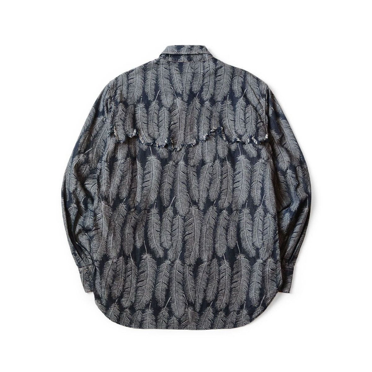 Kapital Kapital Magpie Denim Husky Western feather Shirt size2 Size US M / EU 48-50 / 2 - 3 Thumbnail