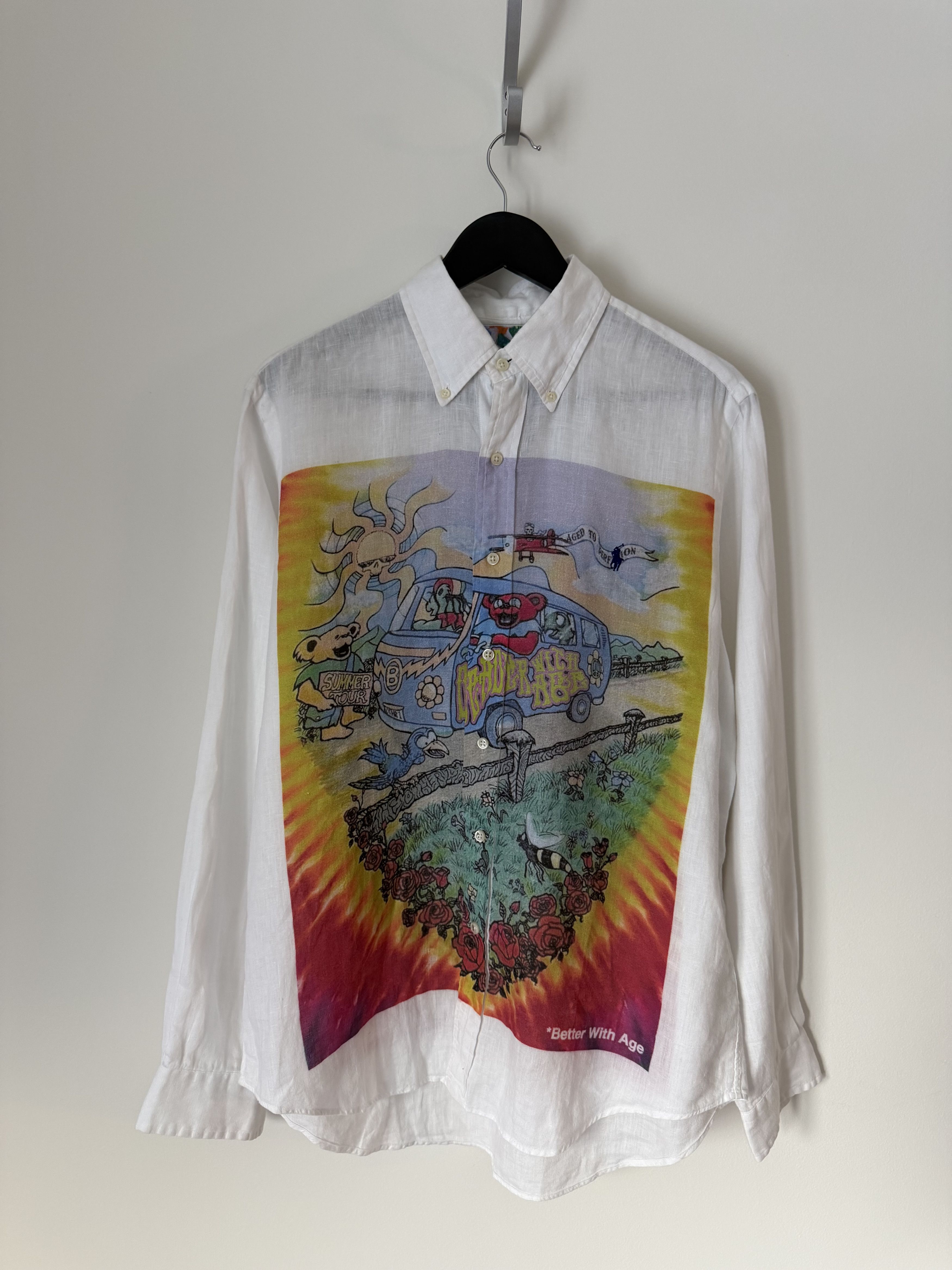 Better With Age Better With Age Road Trip Button Down Shirt in White Size US L / EU 52-54 / 3 - 1 Thumbnail