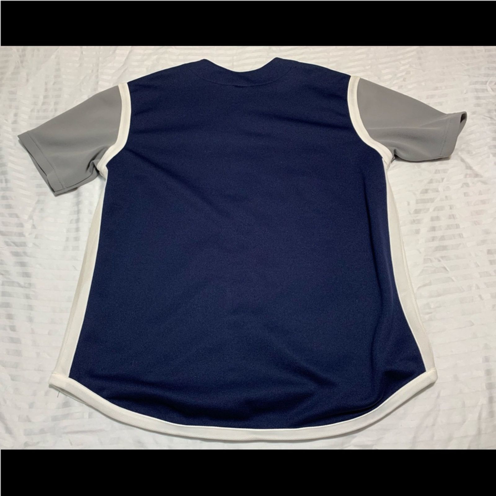 MLB MENS NEW YORK YANKEES EMBROIDERED JERSEY SIZE LARGE CLEAN Size US L / EU 52-54 / 3 - 8 Thumbnail