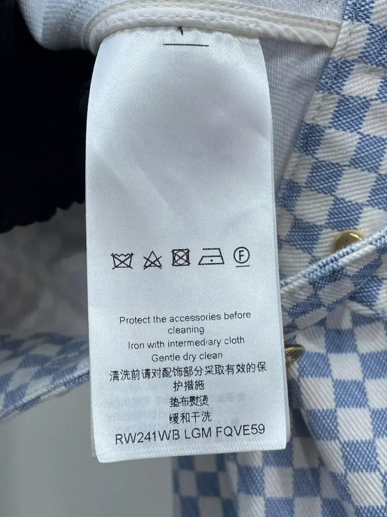 Louis Vuitton LOUIS VUITTON Classic checkerboard patchwork leather sleeve Size XS / US 0-2 / IT 36-38 - 8 Thumbnail