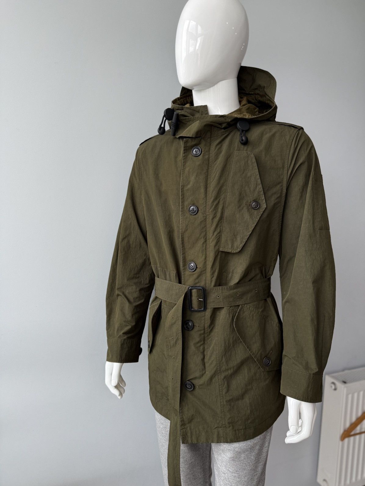 Burberry RRP $1900 Burberry Wool Blend Military Belted Parka L Size US L / EU 52-54 / 3 - 2 Thumbnail