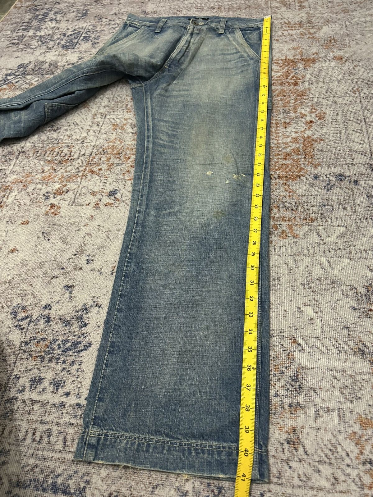 Japanese Brand Vintage Lounge Lizard Carpenter Jeans Size US 31 - 21 Thumbnail