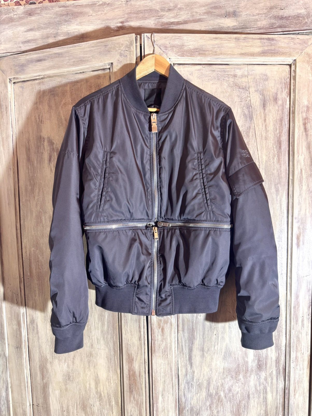 Givenchy Givenchy by MMW fw22 46 men grey stin bomber jacket Size US S / EU 44-46 / 1 - 8 Thumbnail