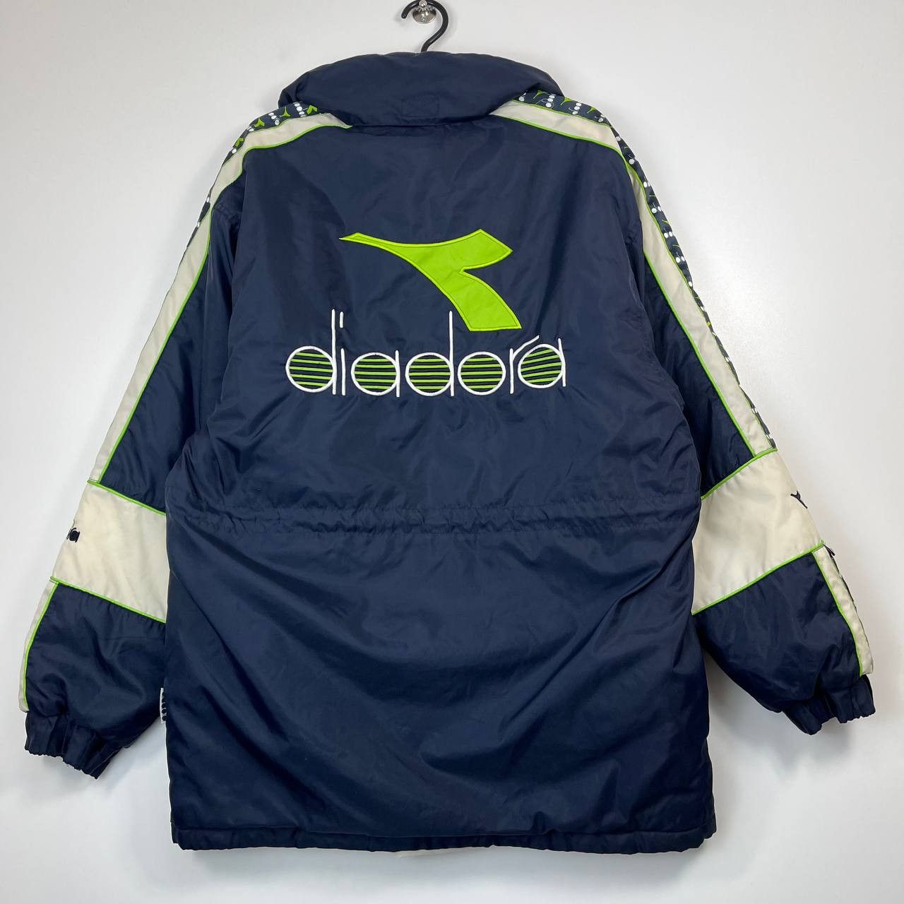 Diadora Diadora Vintage Padded Jacket Coat Big Logo Spell Out Navy M Size US M / EU 48-50 / 2 - 10 Thumbnail