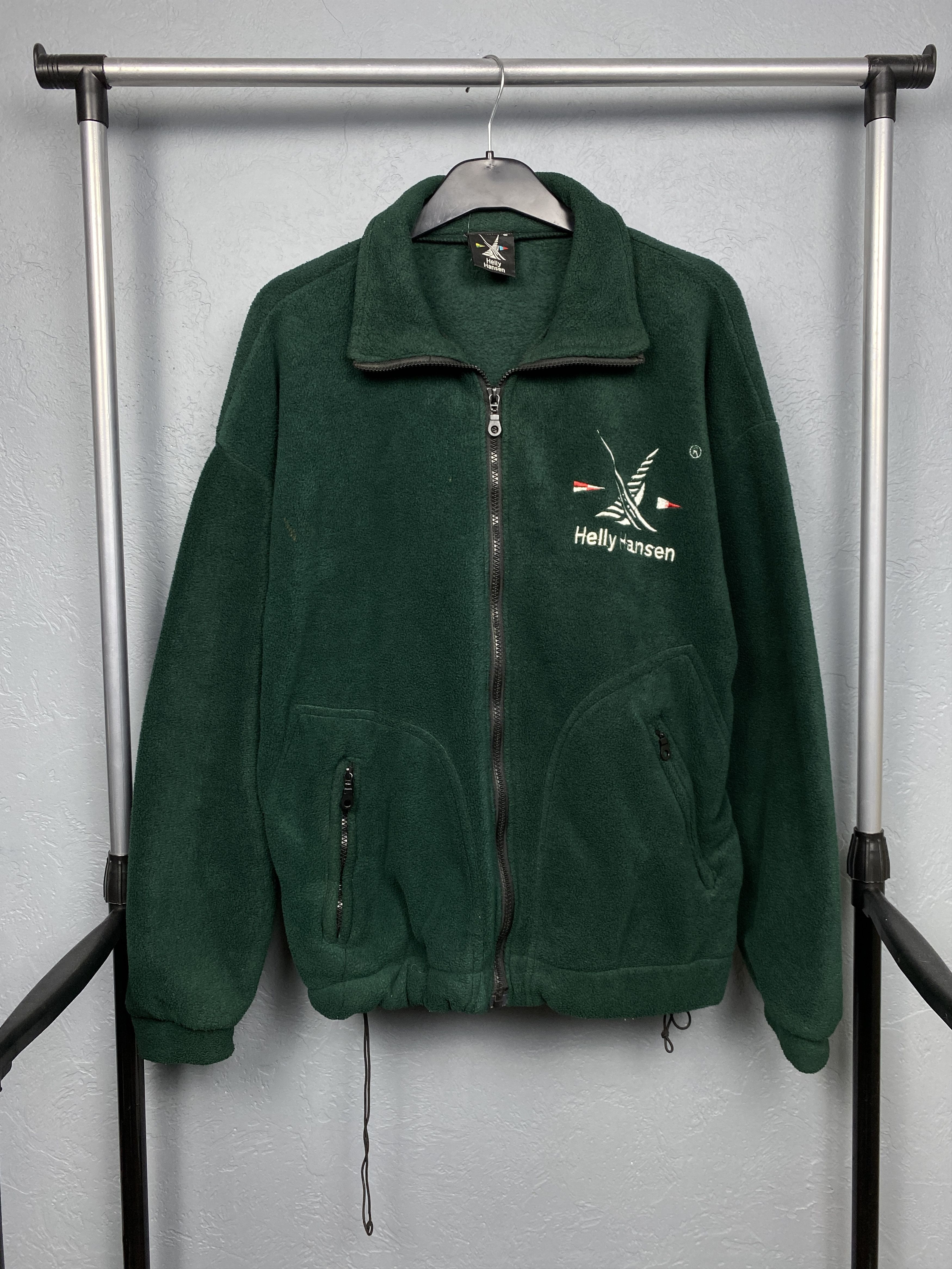 Helly Hansen × Vintage Helly Hansen 90s Vintage Mens Teddy Sherpa Fleece Jacket Size US S / EU 44-46 / 1 - 1 Thumbnail