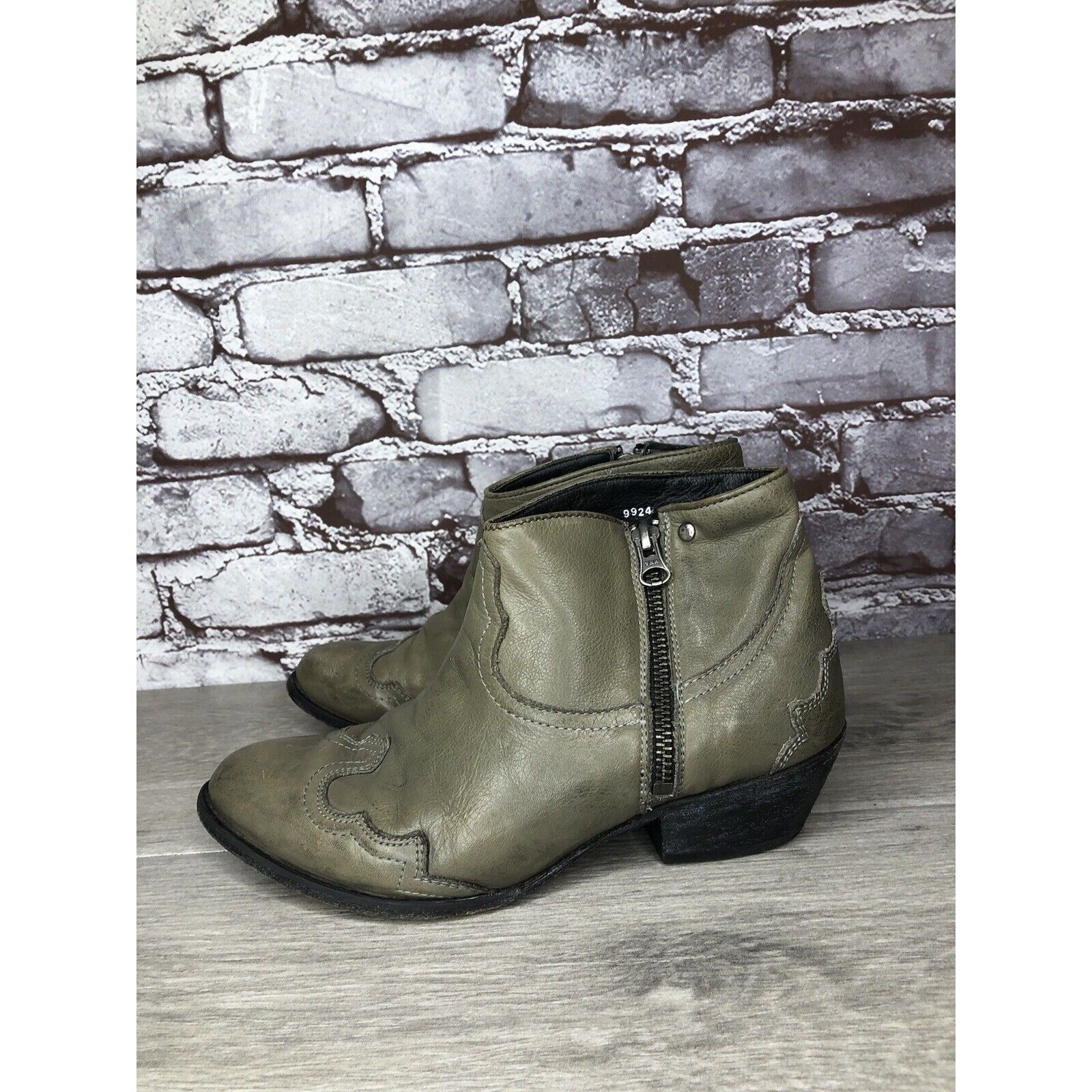 Other Baske California Green Western Zip Pointed Toe Heel Boots Wo Size US 7.5 / IT 37.5 - 20 Thumbnail