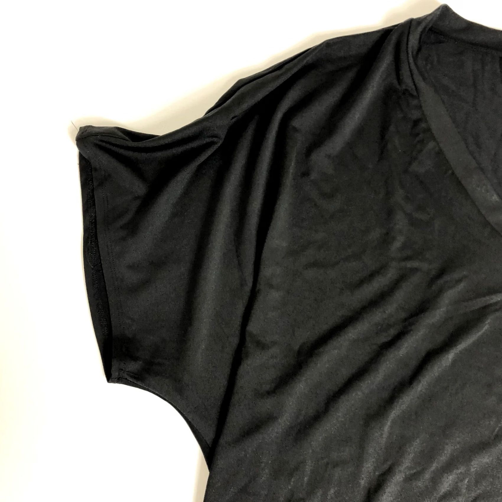 Vintage IN'VOLAND Women's V Neck T Shirt Loose Fit Black Size 18W T-Shirt Tunic Casual Womens Black 18W May Include New K74 Size XXL / US 16-18 / IT 52-54 - 4 Thumbnail