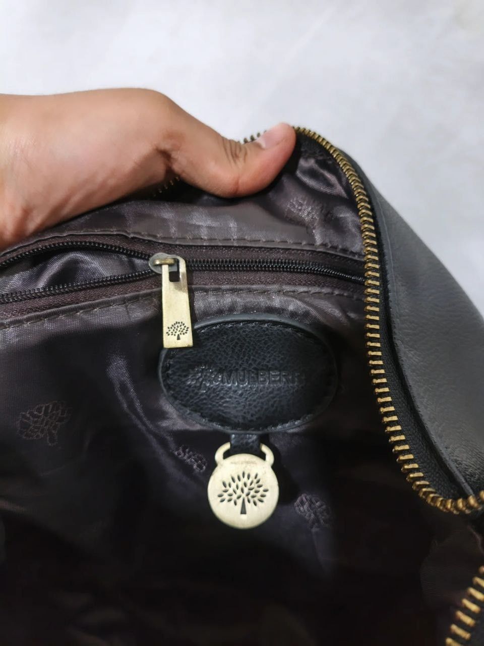 Mulberry Mulberry Daria Soft Leather Black Hobo Bag Size ONE SIZE - 10 Thumbnail
