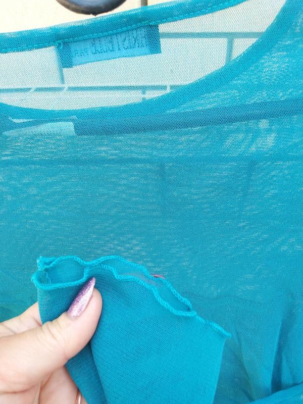 Other Blue sheer mesh longsleeve sz S brand Christelle Paris Size S / US 4 / IT 40 - 2 Thumbnail