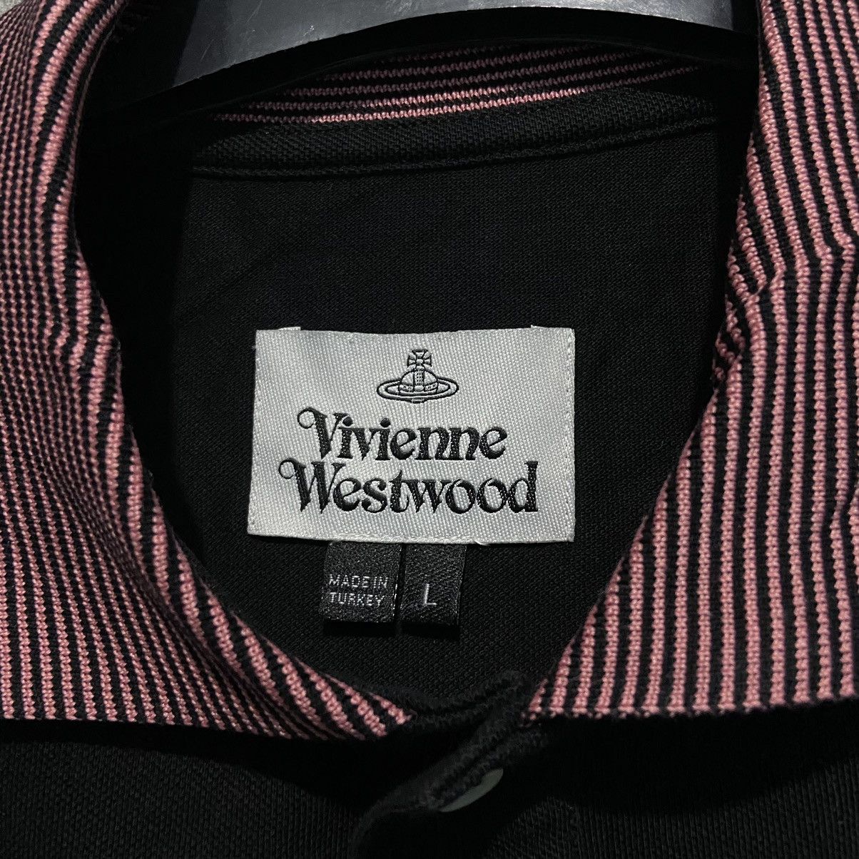 Vivienne Westwood VIVIENNE WESTWOOD Contrast-collar Polo Shirt Size US L / EU 52-54 / 3 - 4 Thumbnail