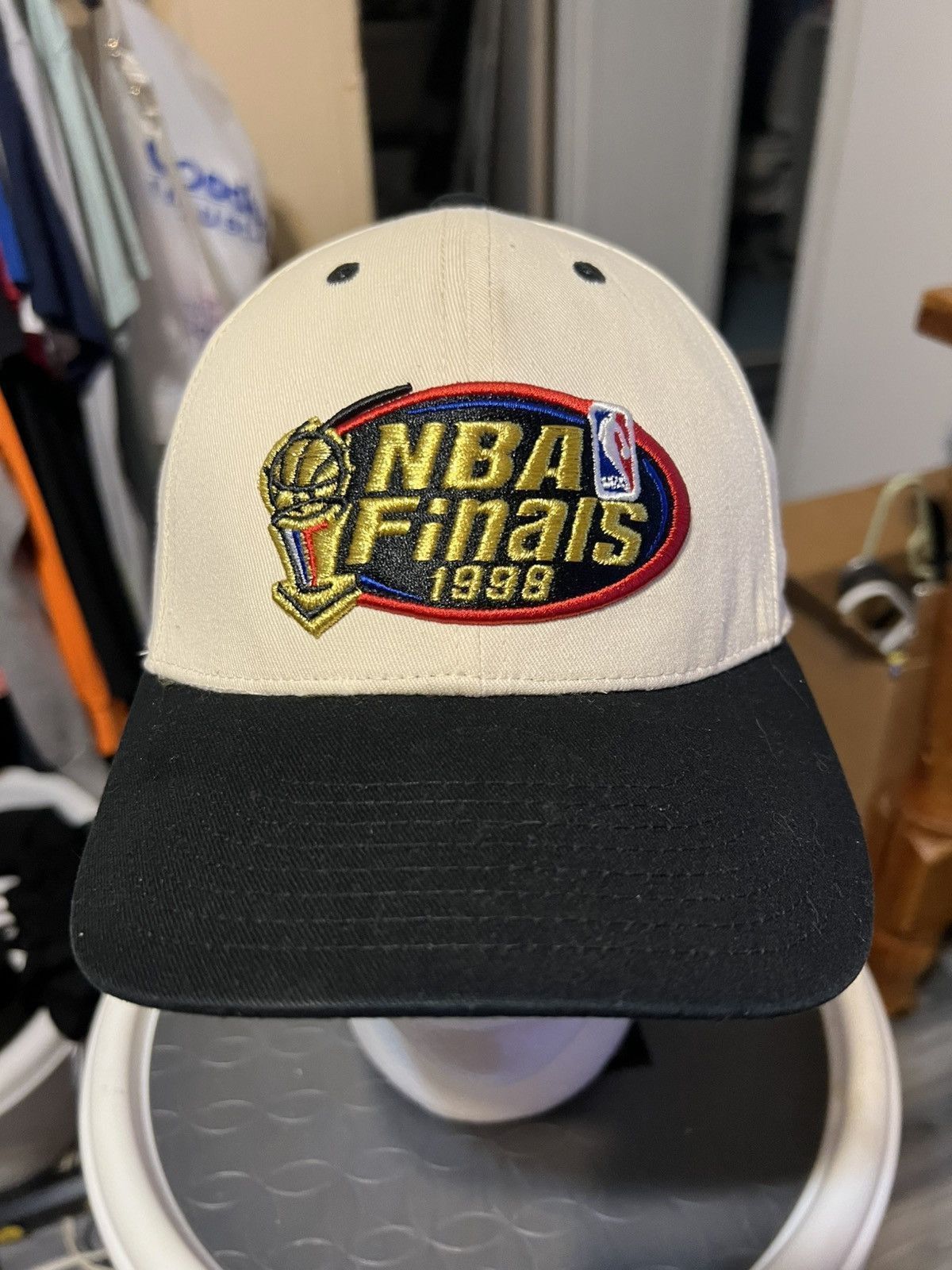 Mitchell & Ness 1998 NBA Finals Bull vs Jazz Snapback Hat Size ONE SIZE - 1 Thumbnail