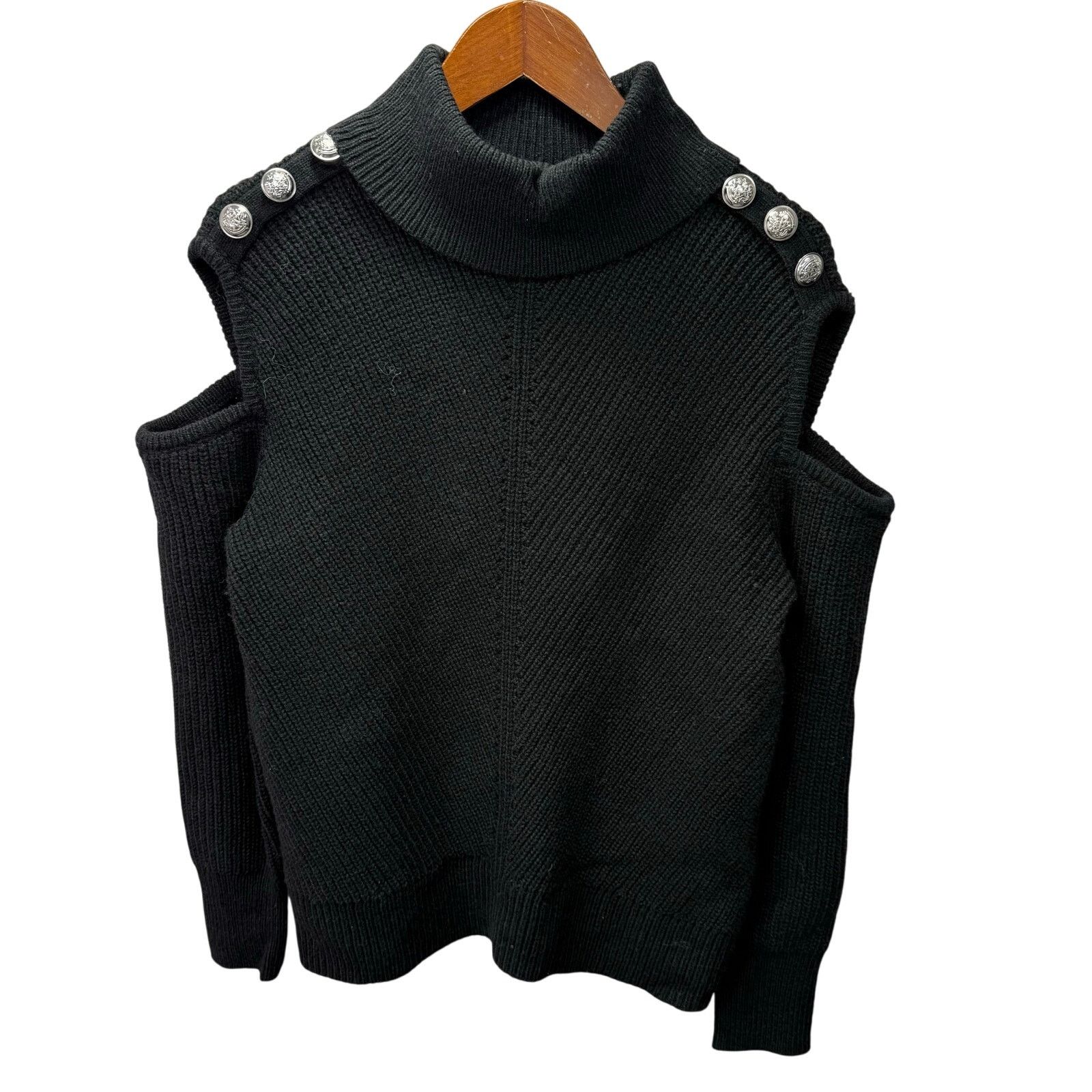 Macys Macys Sweater M Cold Shoulder Chunky NEW #G711 Size M / US 6-8 / IT 42-44 - 1 Thumbnail
