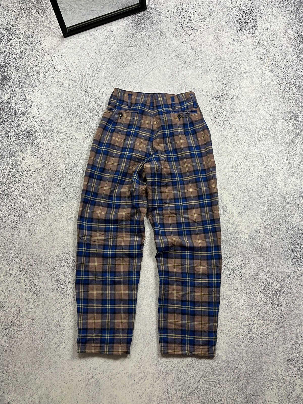 Nigel Cabourn Nigel Cabourn Vintage Wool Cheked Pants Rare Made in England Size 32" / US 10 / IT 46 - 13 Thumbnail