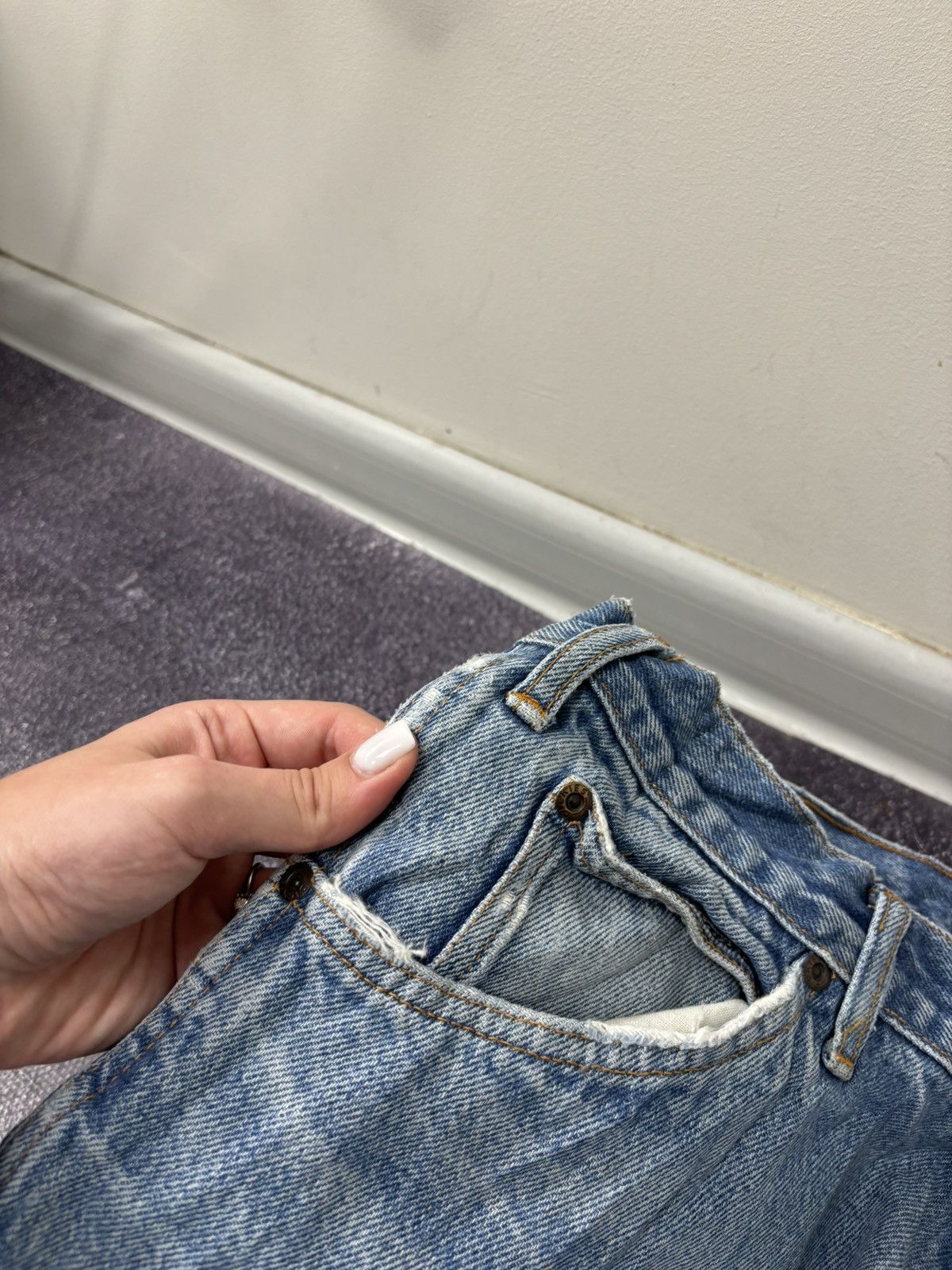 Dickies Vintage Dickies Regular Fit Y2K Faded Blue Work Denim Jeans Size US 36 / EU 52 - 17 Thumbnail