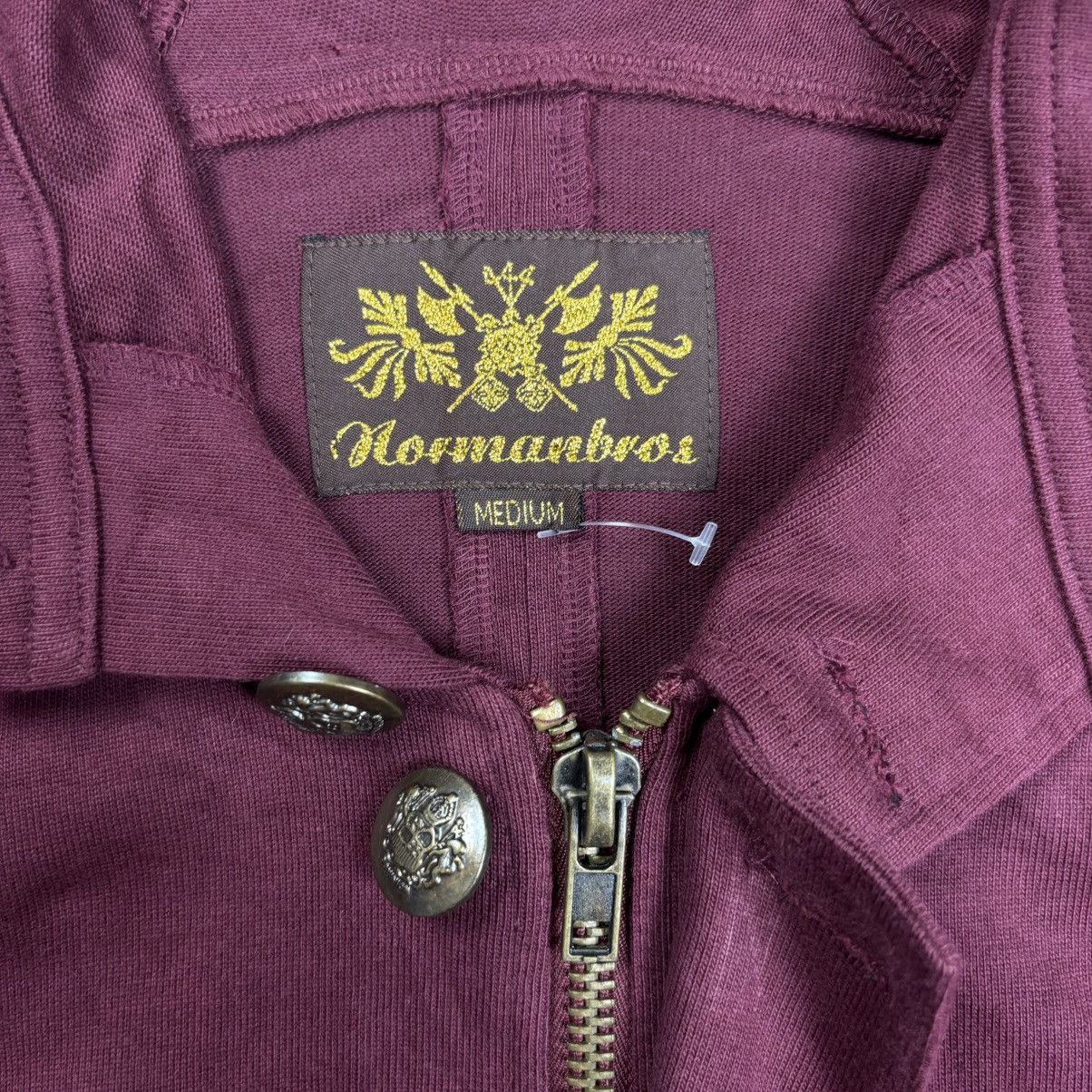 Tornado Mart 2000s Normanbros - Red Wine Apocalypse Army Jacket Size US M / EU 48-50 / 2 - 8 Thumbnail