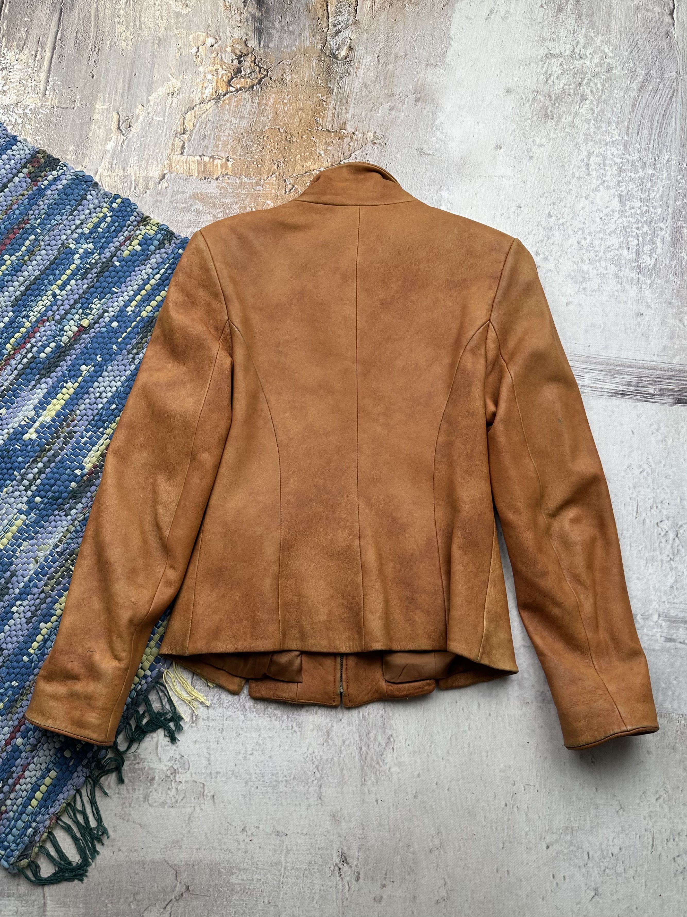 Vintage Vintage Faded Leather Jacket A376D15(262) Size S / US 4 / IT 40 - 11 Thumbnail