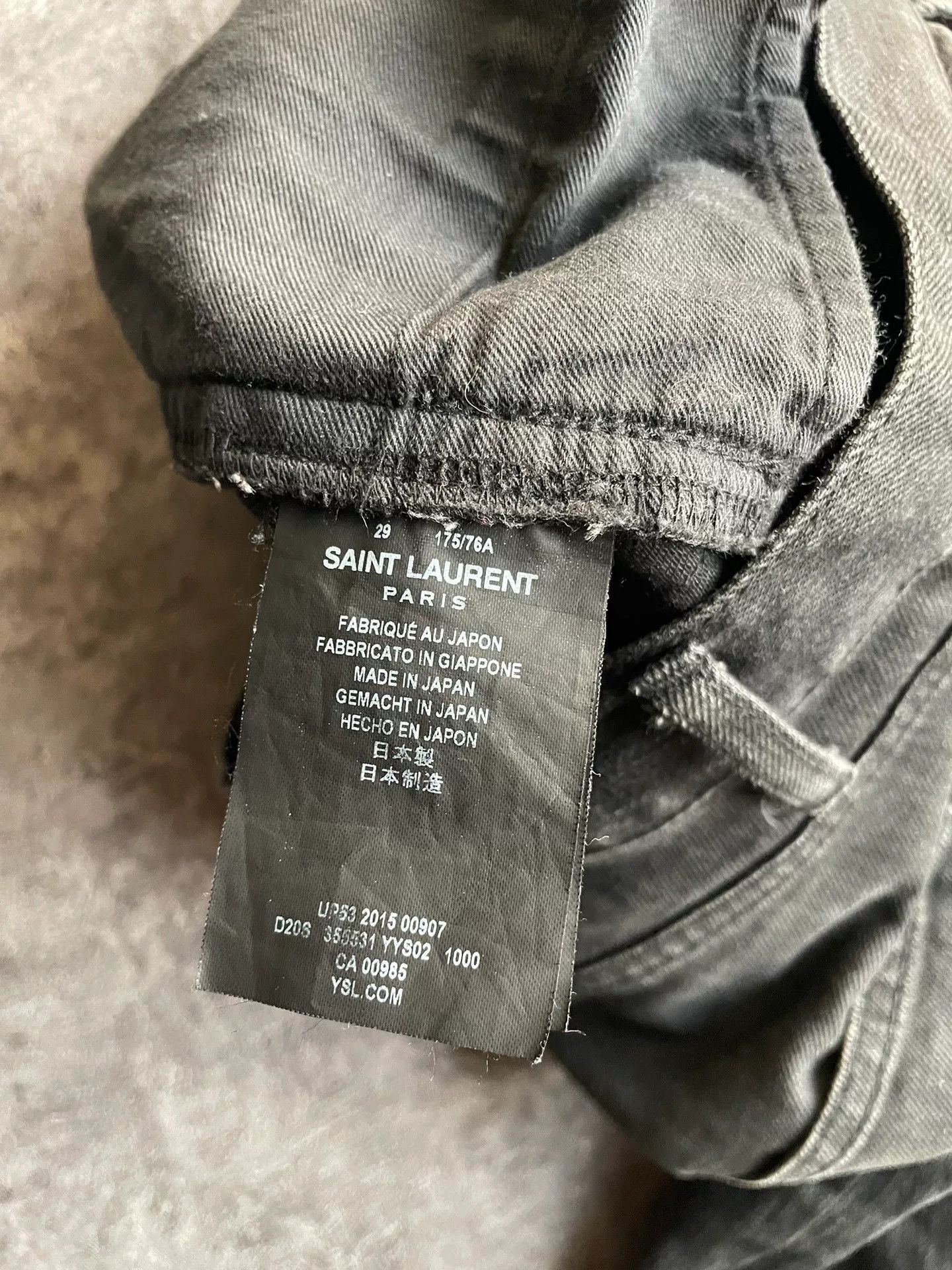 Saint Laurent Paris Saint Laurent SLP15 Straight Leg Denim Pants. Size US 29 - 4 Thumbnail