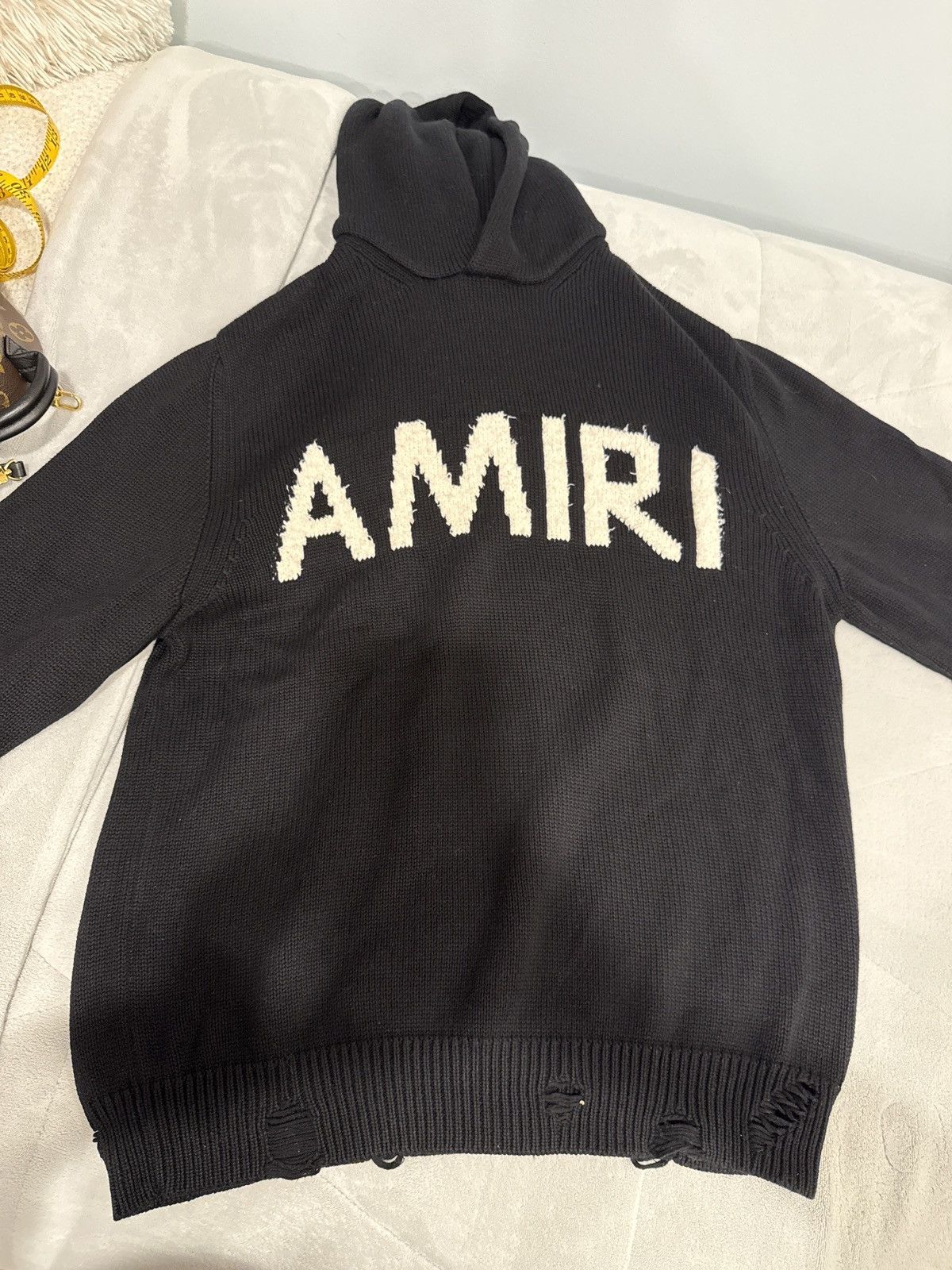 Amiri amiri black knit sweater Size US L / EU 52-54 / 3 - 1 Thumbnail
