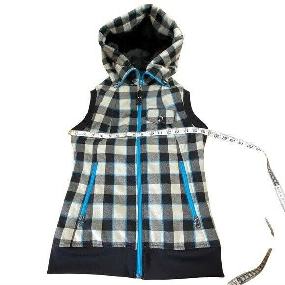 Burton Burton Ho Chi Minh Plaid Vest Dry Ride Hooded Small EUC Size S / US 4 / IT 40 - 8 Thumbnail