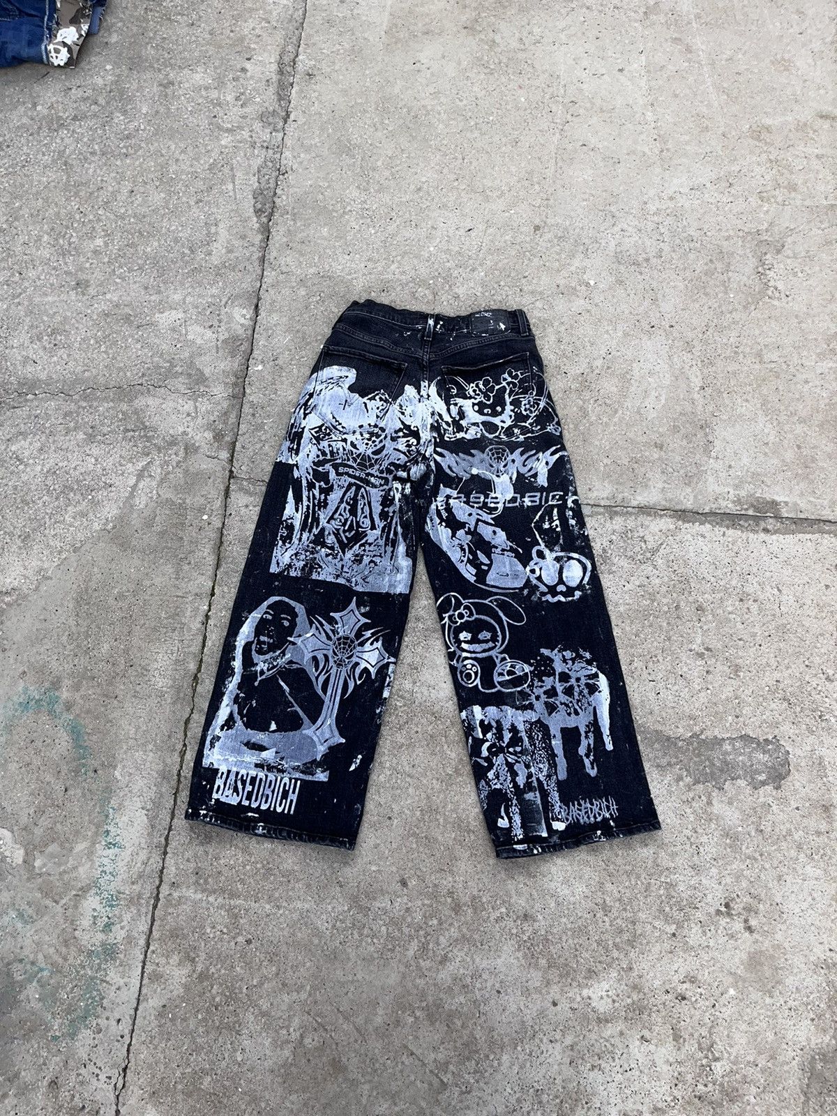 Other Basedbich women’s 1of1 custom jeans size 25w Size 25" / US 0 / IT 36 - 2 Thumbnail
