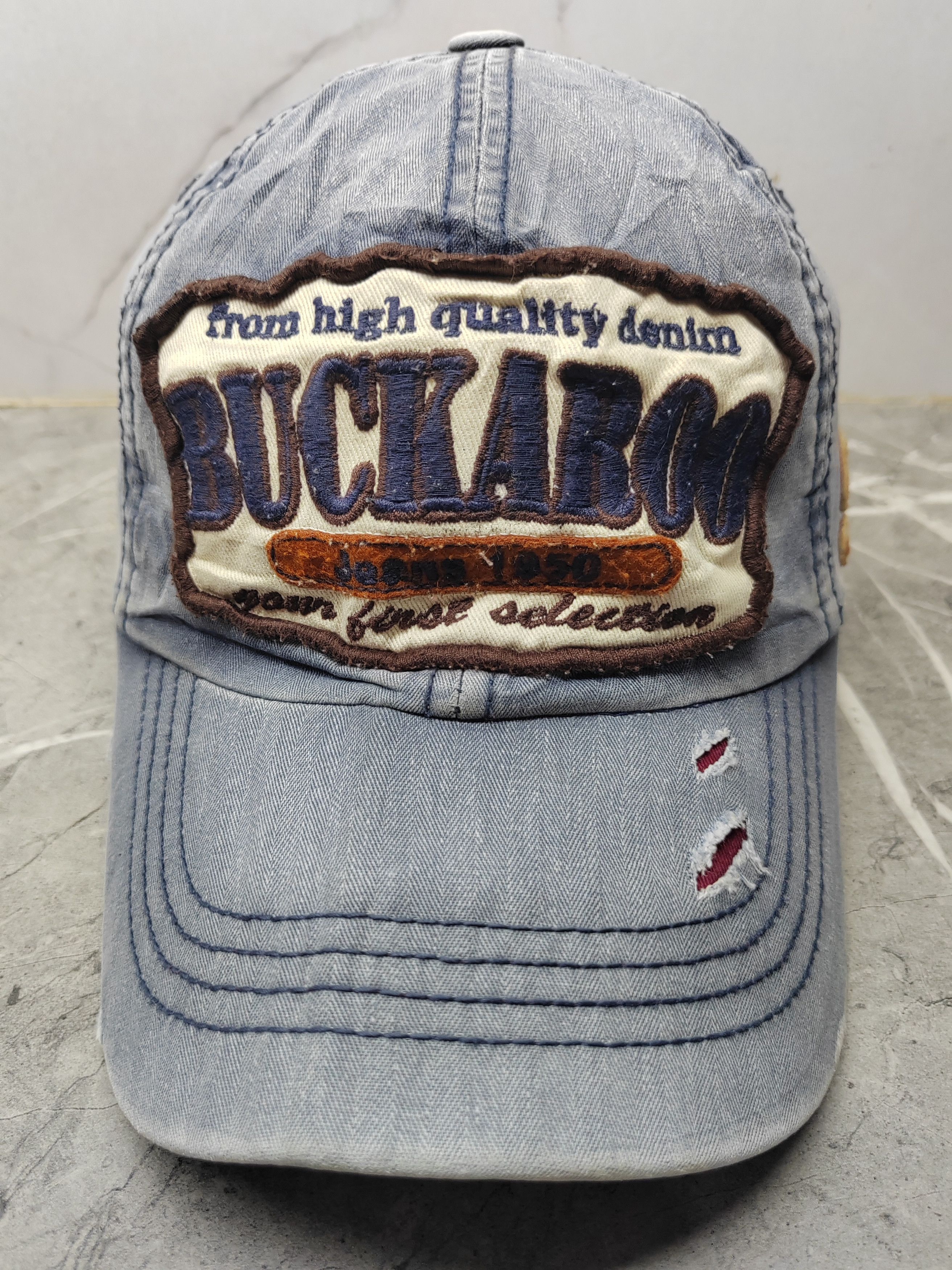 Japanese Brand Vintage Buckaroo Distressed Style Cap Hat Size ONE SIZE - 2 Thumbnail