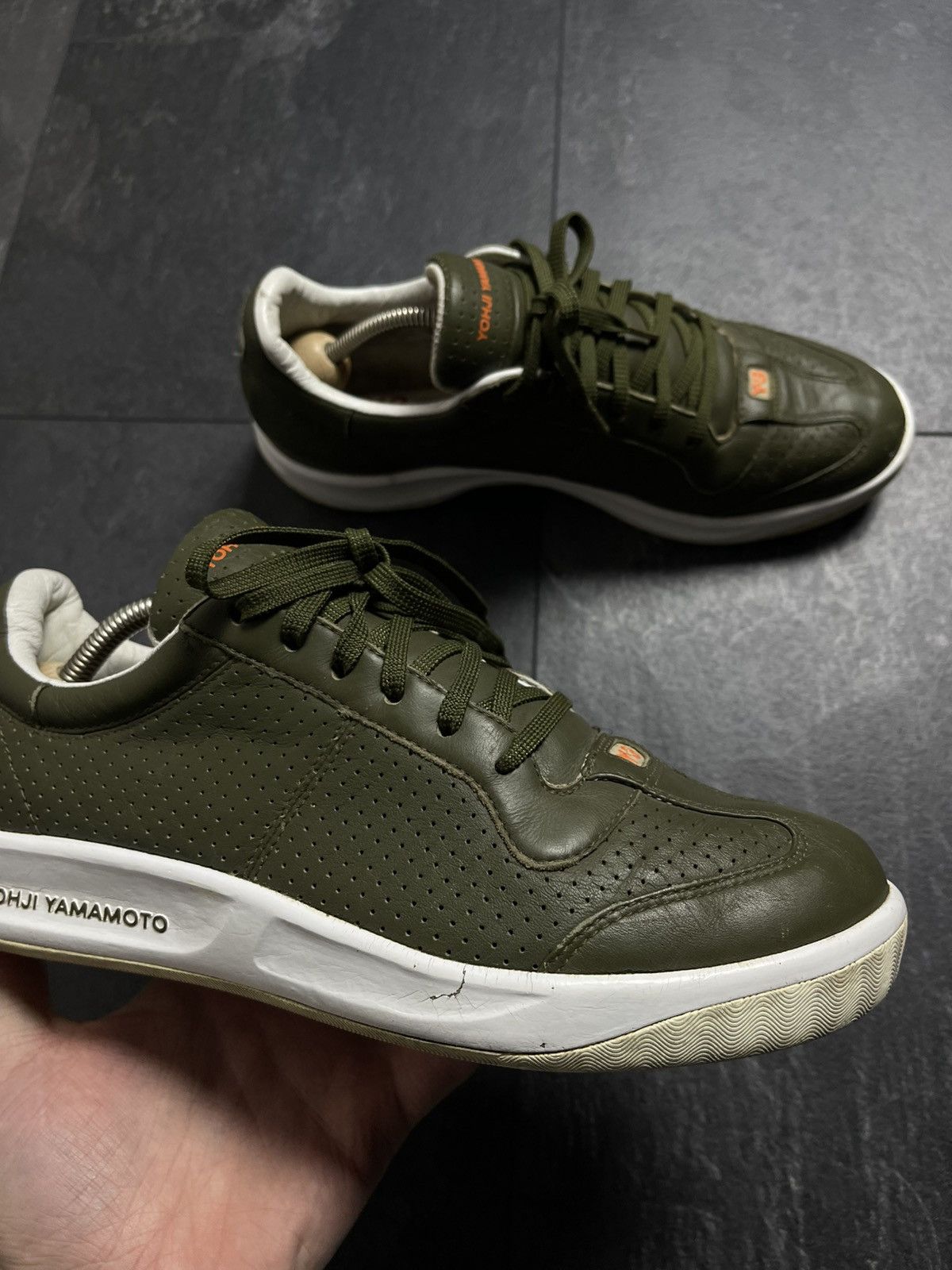 Yohji Yamamoto Vintage Green low top sneakers adidas y-3 rare Size US 8 / EU 41 - 3 Thumbnail