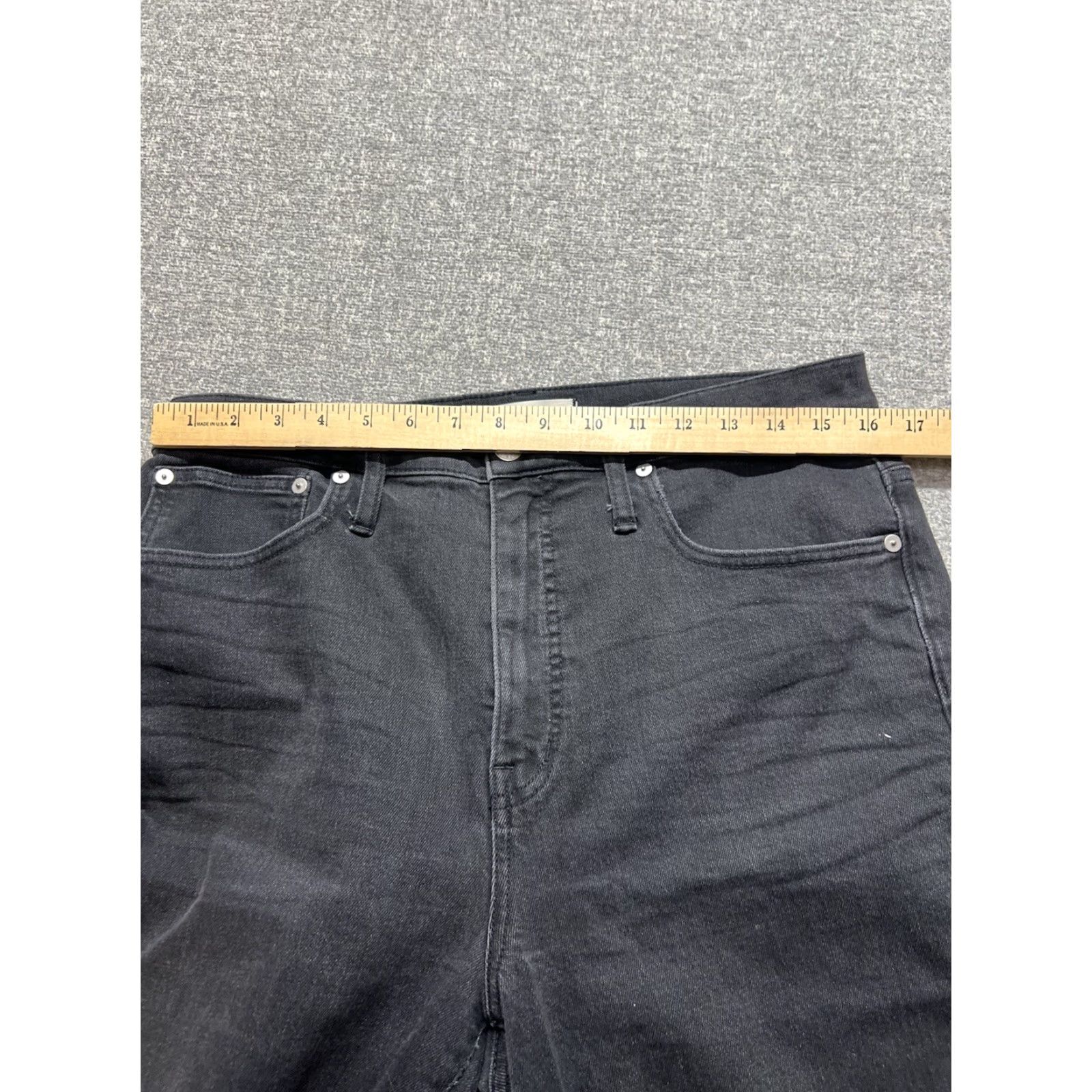 Madewell Madewell Jeans Black Women’s 30 High Rise 32x26 Classic Straight Inseam 26 Wide-Leg N M 234 NM234 Size 30" / US 8 / IT 44 - 6 Thumbnail