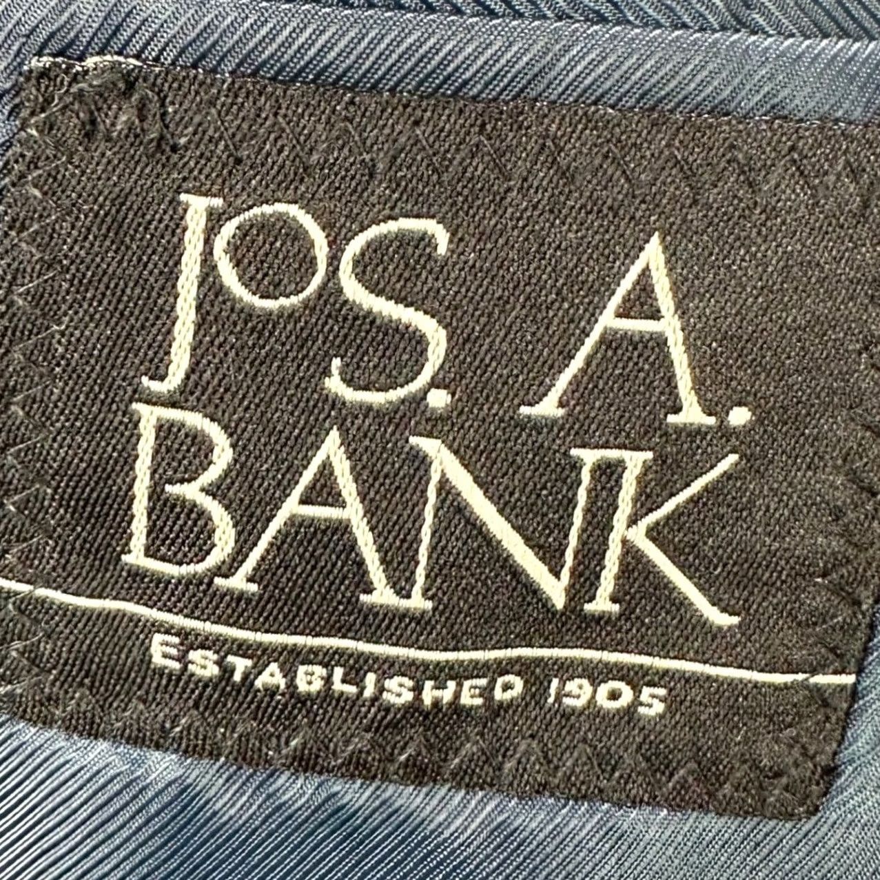 Jos. A. Bank Jos. A. Bank Wool Silk Blend Blazer Sport Coat Mens 43R Gray Tailored Fit Size 46R - 4 Thumbnail